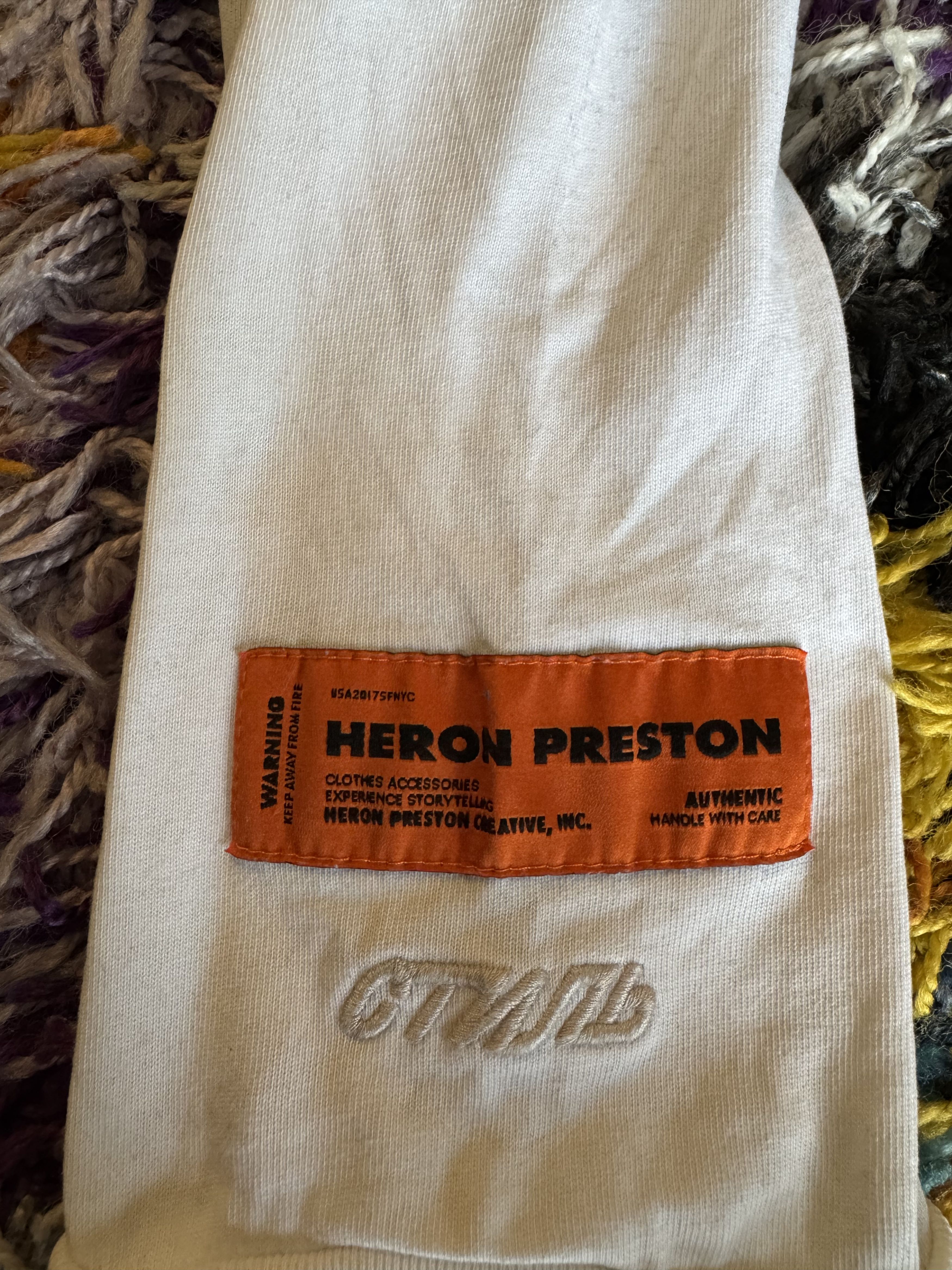 Heron Preston Heron Preston Mock Neck White XL Long Sleeve T-Shirt Size US XL / EU 56 / 4 - 3 Thumbnail