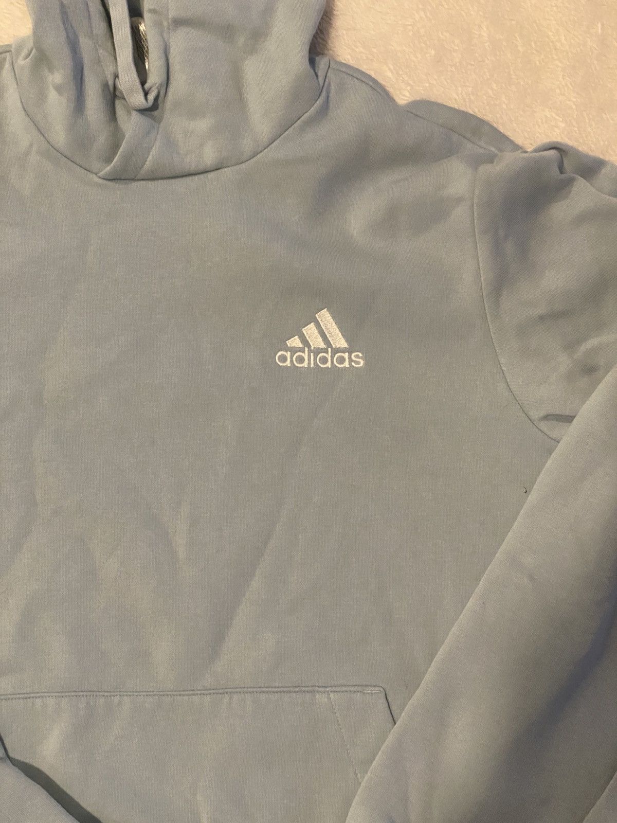 Adidas Adidas light blue hoodie Size US S / EU 44-46 / 1 - 2 Thumbnail