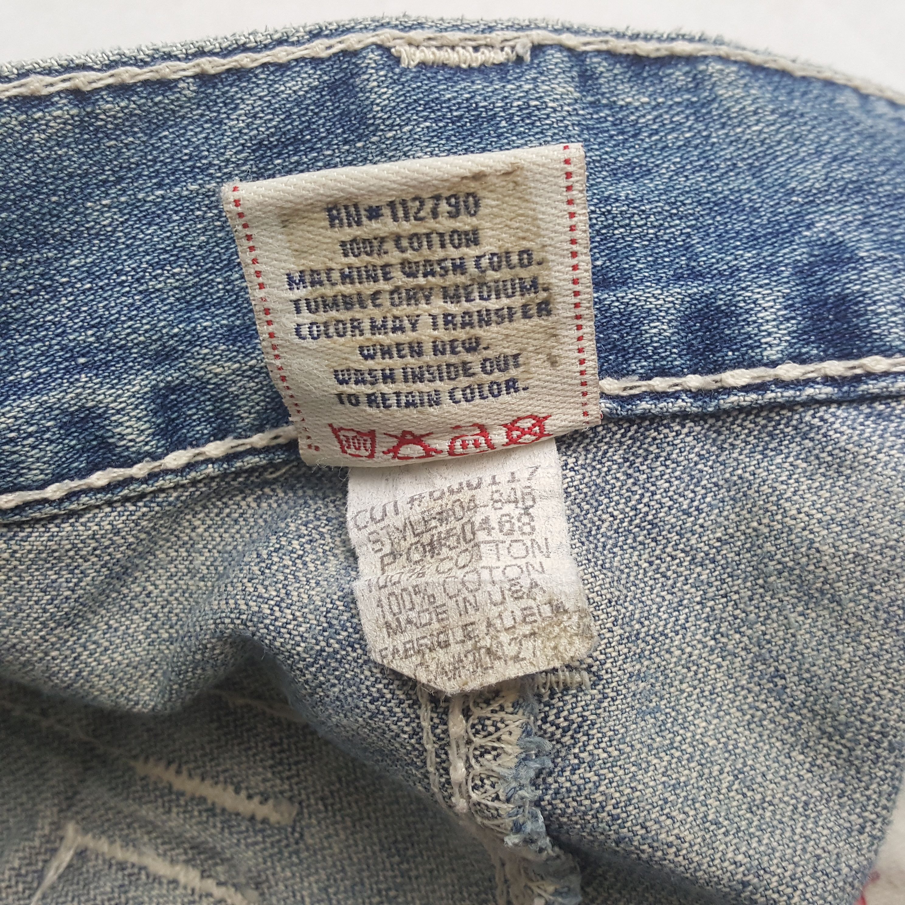 True Religion × Vintage True Religion Fashion Streetwear Style Distressed Jeans Size US 33 - 10 Thumbnail