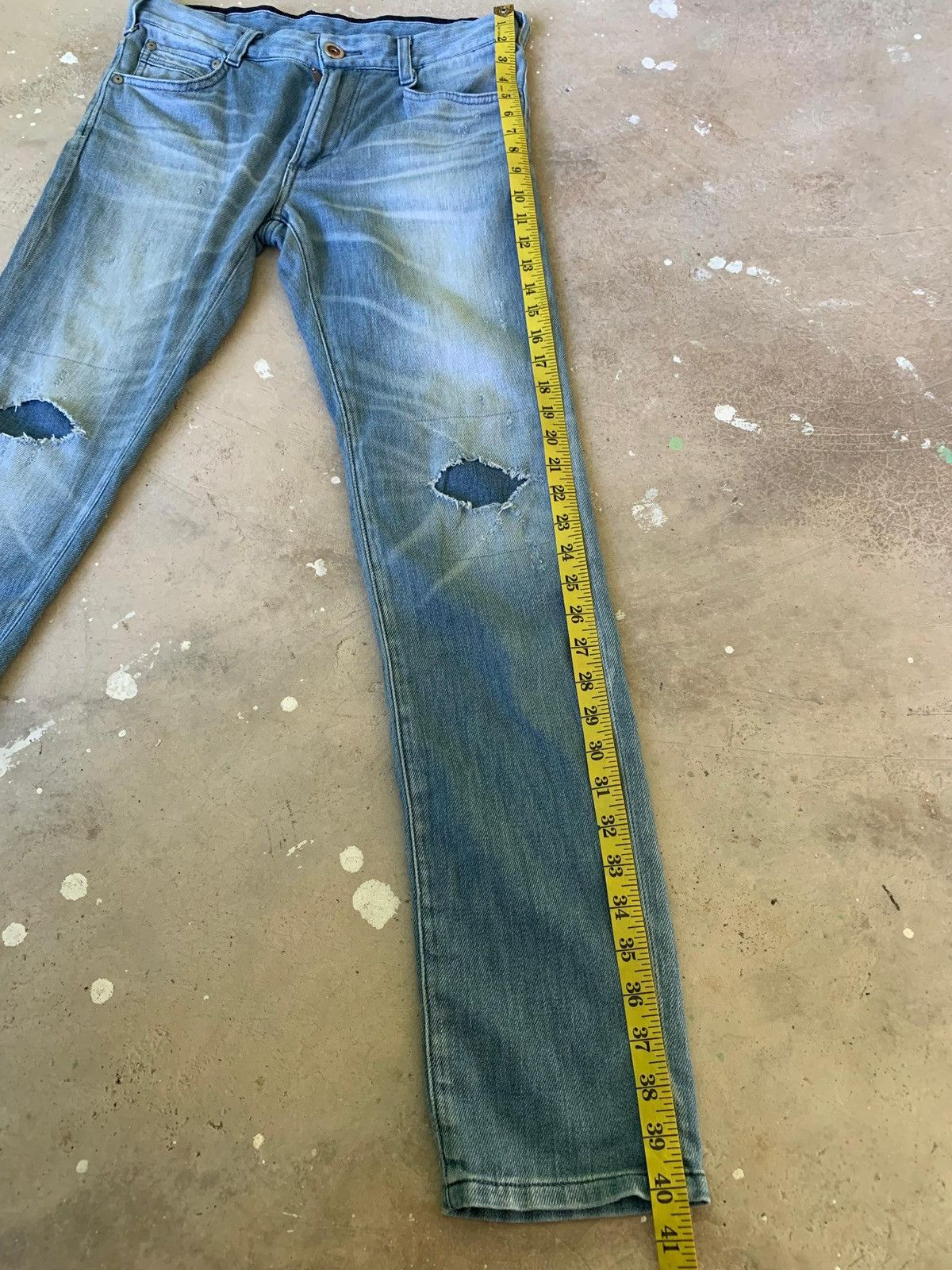 Edwin Edwin Jersey Repaired Knee Distressed Denim Size US 30 / EU 46 - 15 Thumbnail