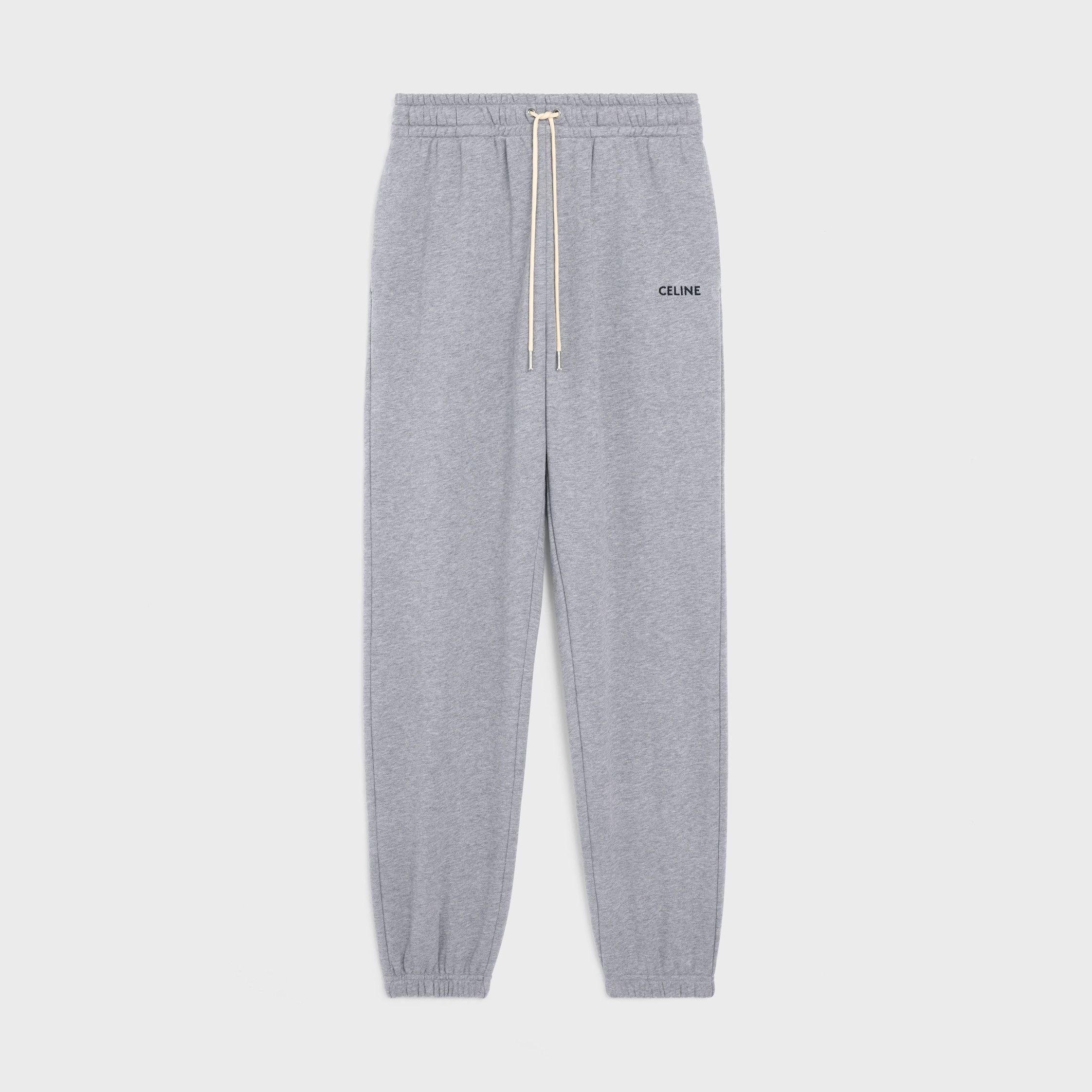 Celine celine-embroidered track pants in cotton grey Size 24" / US 00 / IT 34 - 1 Thumbnail