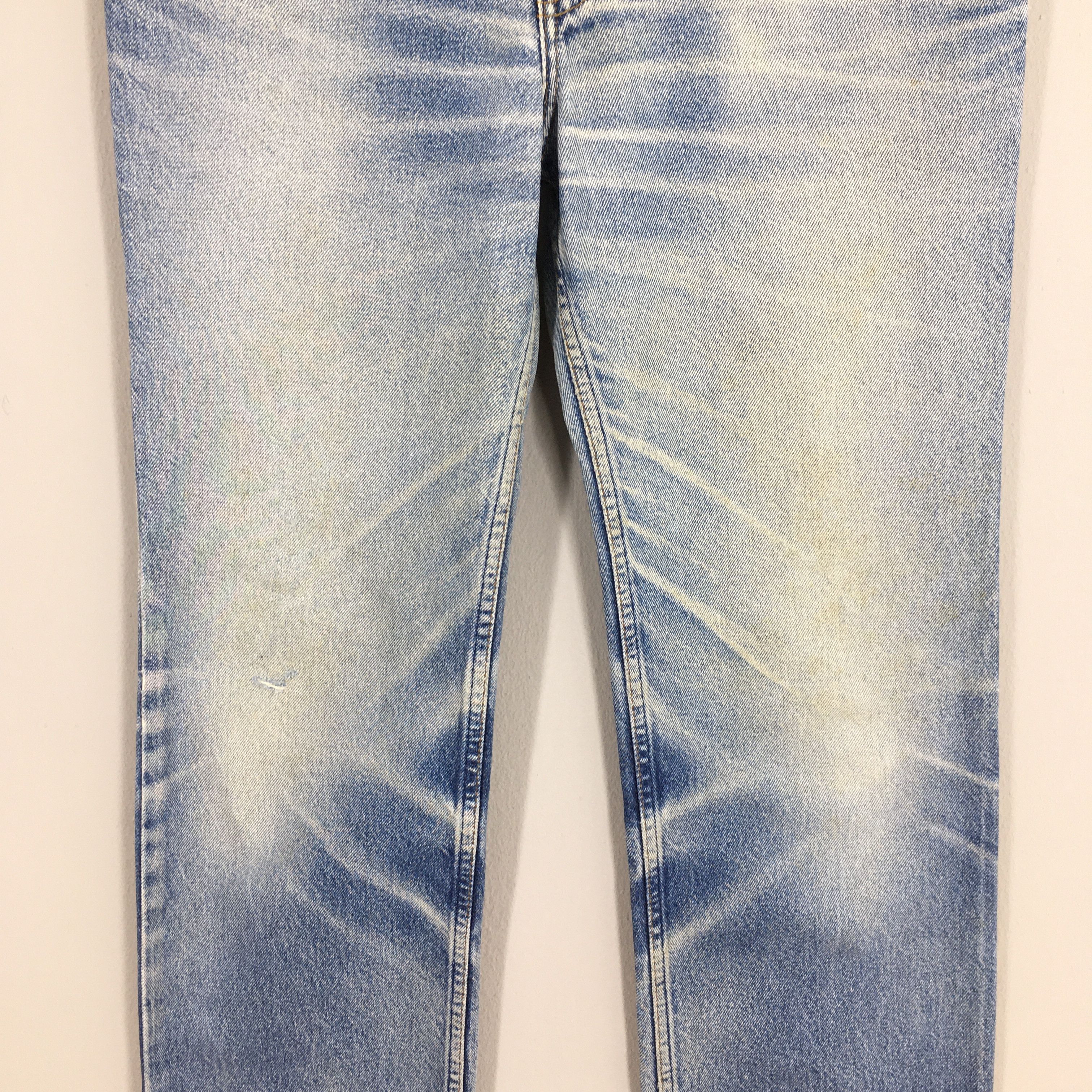 Levi's Size 31x28 Vintage 90s Levi's 505 Faded Blue Jeans S1031 Size US 31 - 3 Thumbnail
