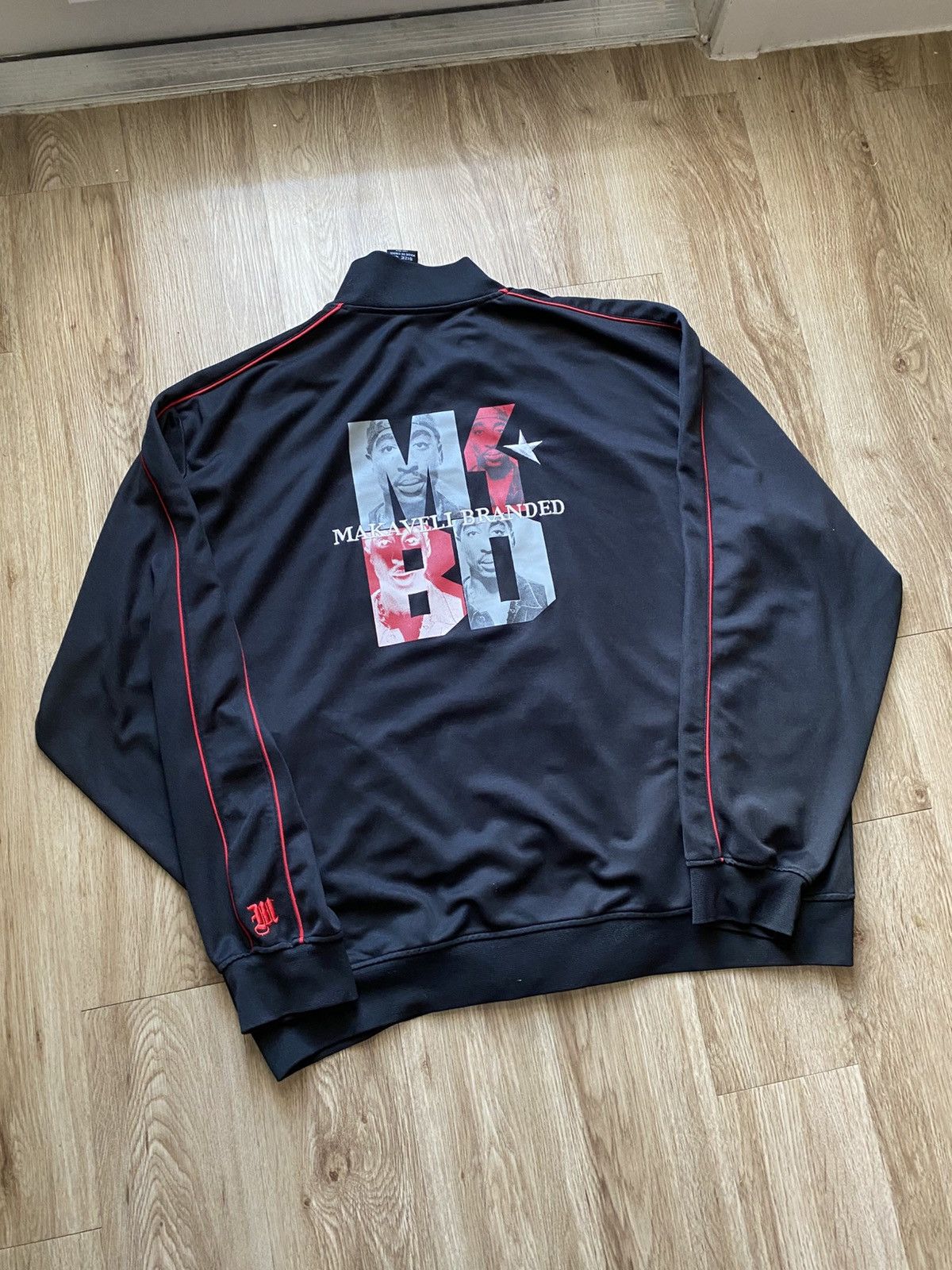 Makaveli Makaveli 2Pac Zip Up Track Jacket Size US XXL / EU 58 / 5 - 5 Thumbnail