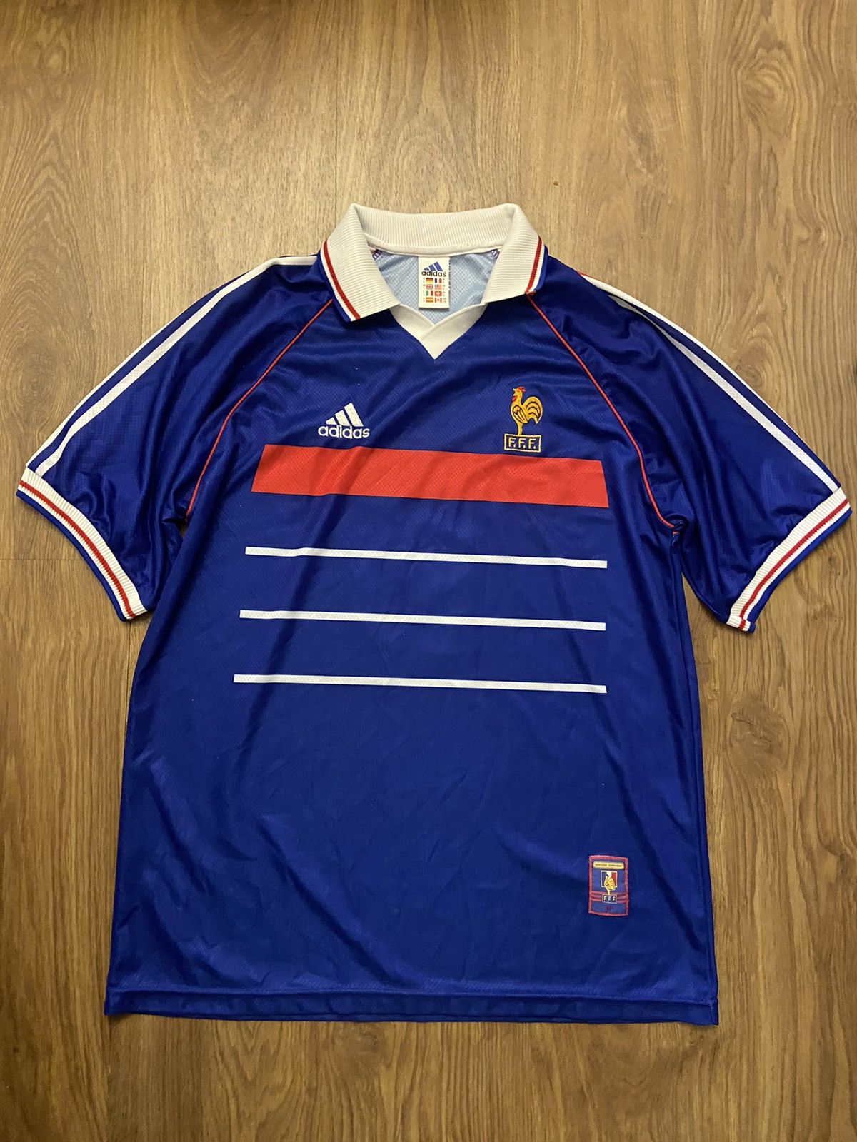 Soccer Jersey × Vintage VINTAGE FRANCE NATIONAL FOOTBALL TEAM 1998