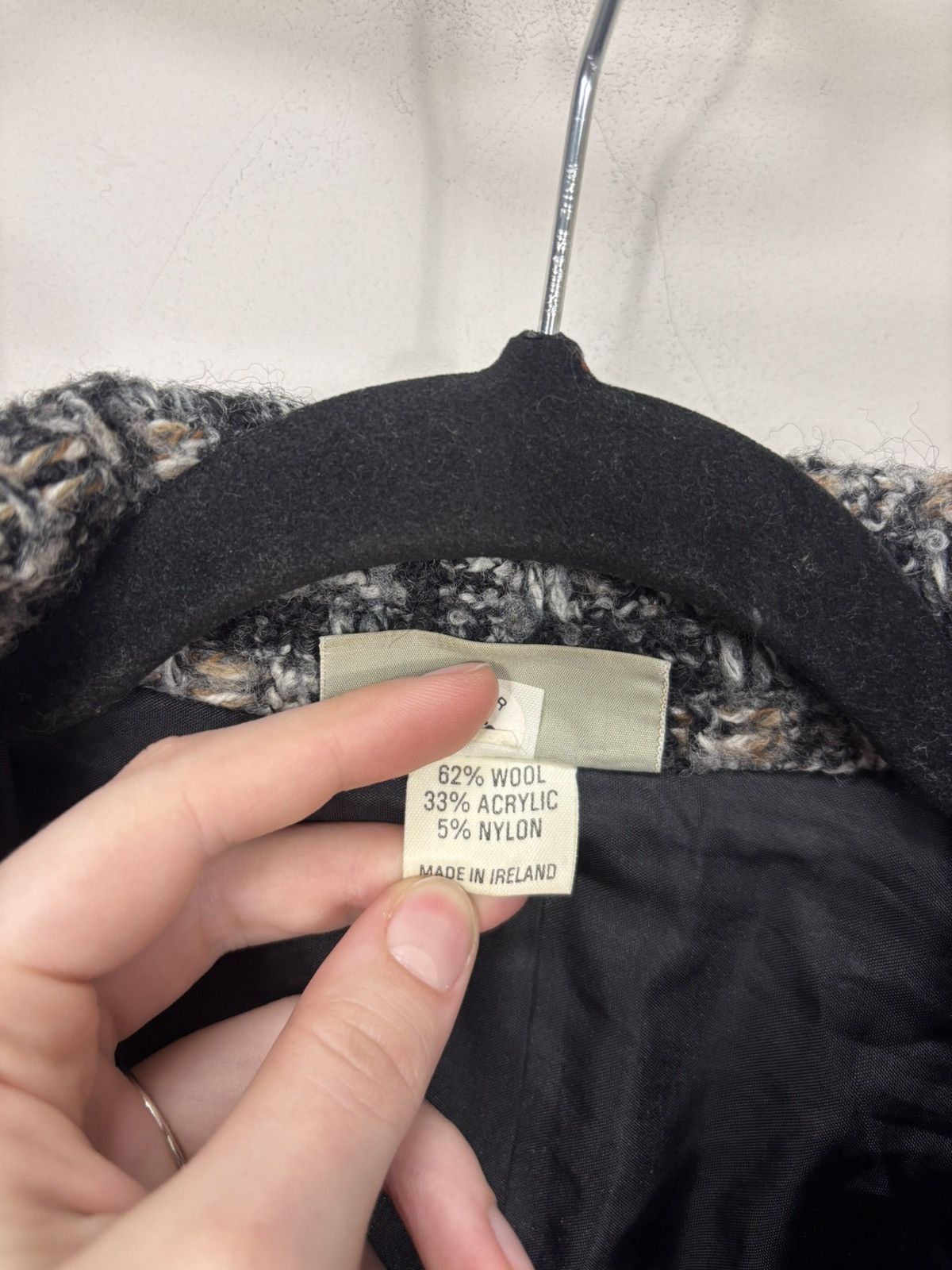 Other Vintage Weave Of The Irish Women’s Wool Blend Tweed Jacket Size L / US 10 / IT 46 - 14 Thumbnail