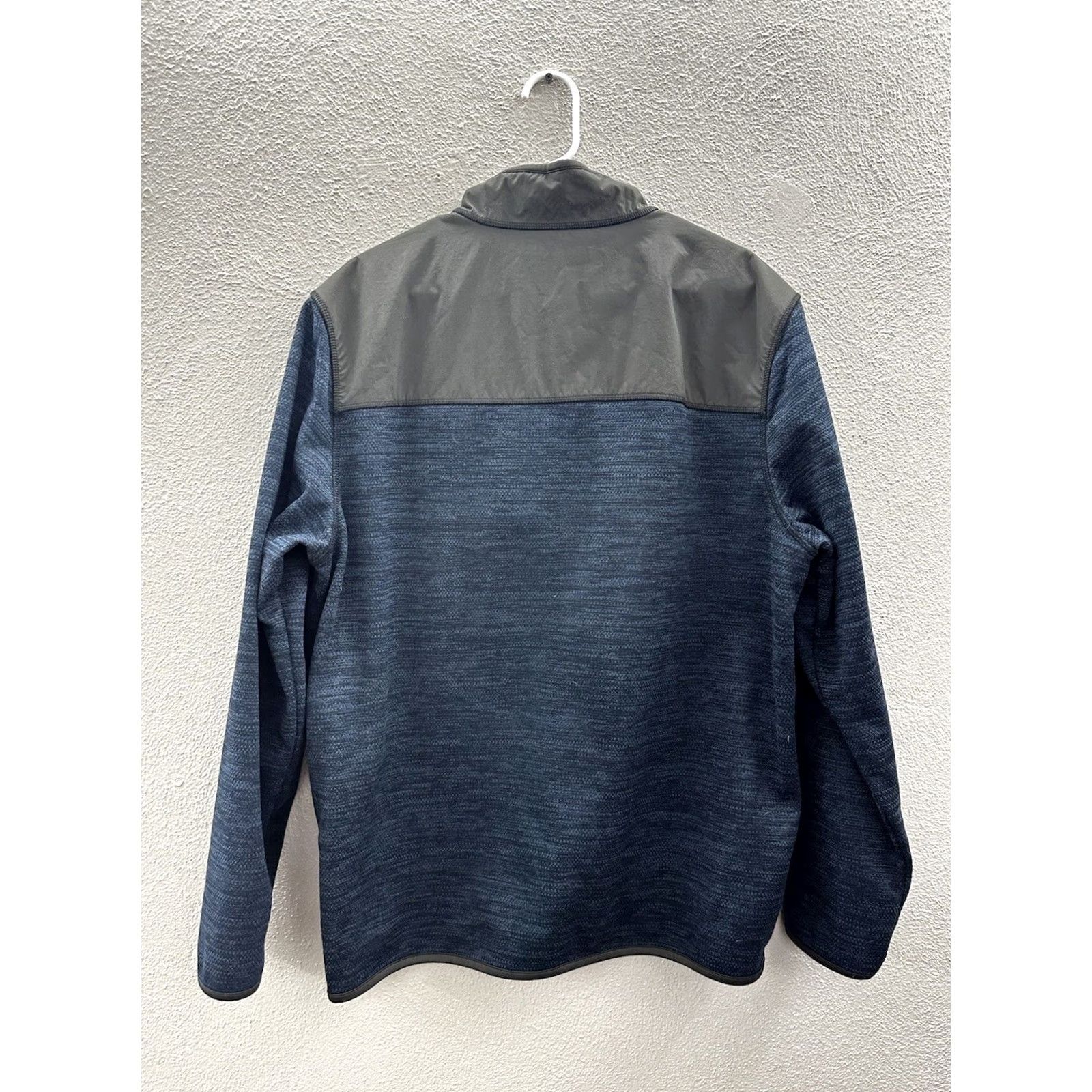 Vintage G.H Bass & Co Mens Sweater XL Blue Gray Fleece 1/4 Button Up Pullover Hoodie Size US XL / EU 56 / 4 - 7 Thumbnail