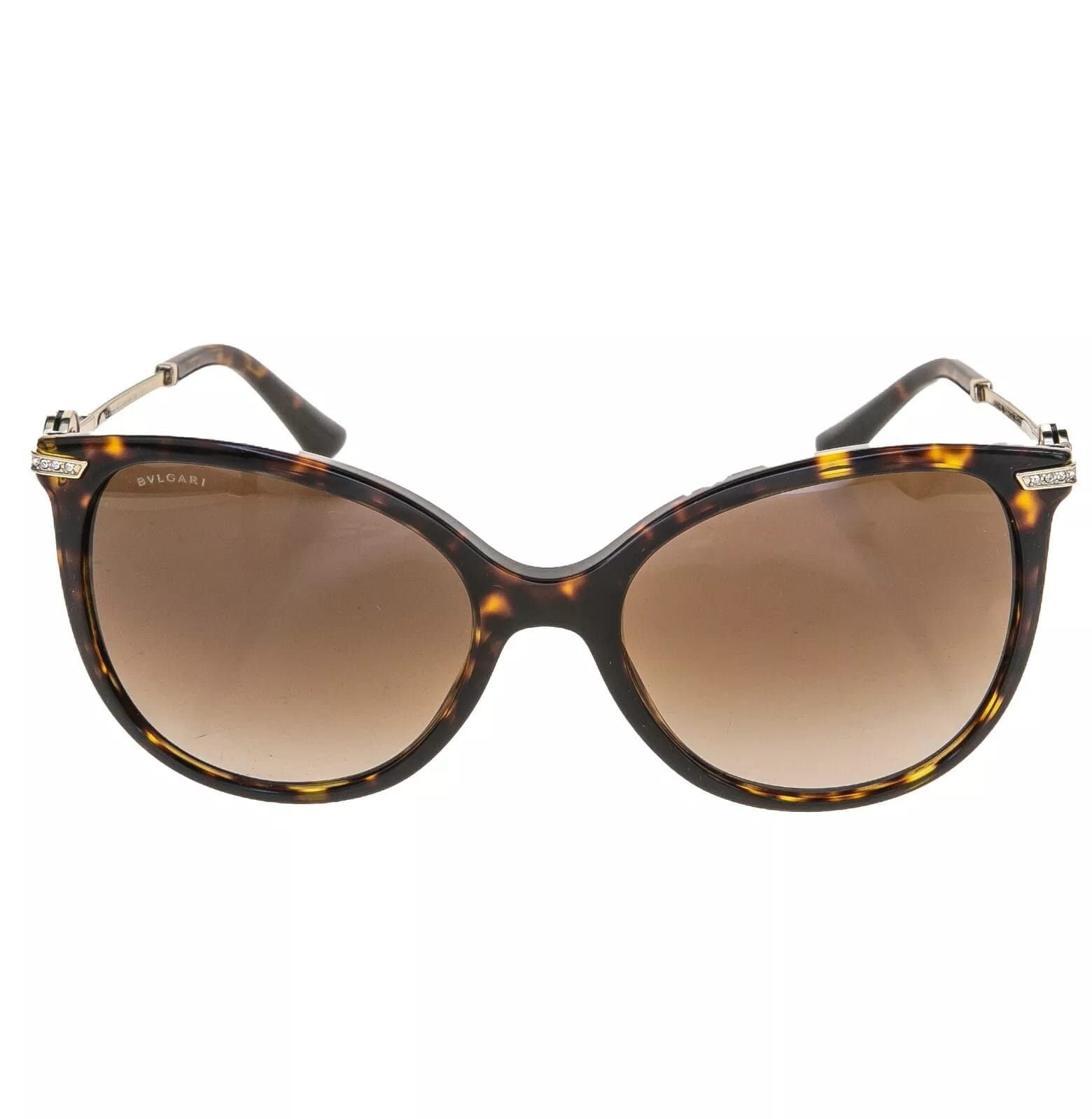 Bvlgari BVLGARI COIN Brown Havana Gold Logo Sunglasses BV8201B 8201 Size ONE SIZE - 5 Thumbnail