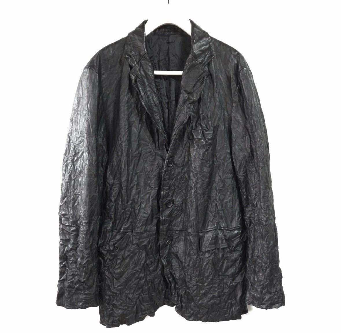 Issey Miyake ISSEY MIYAKE MEN 2010AW Pleated Cowhide Jacket Size US L / EU 52-54 / 3 - 1 Thumbnail