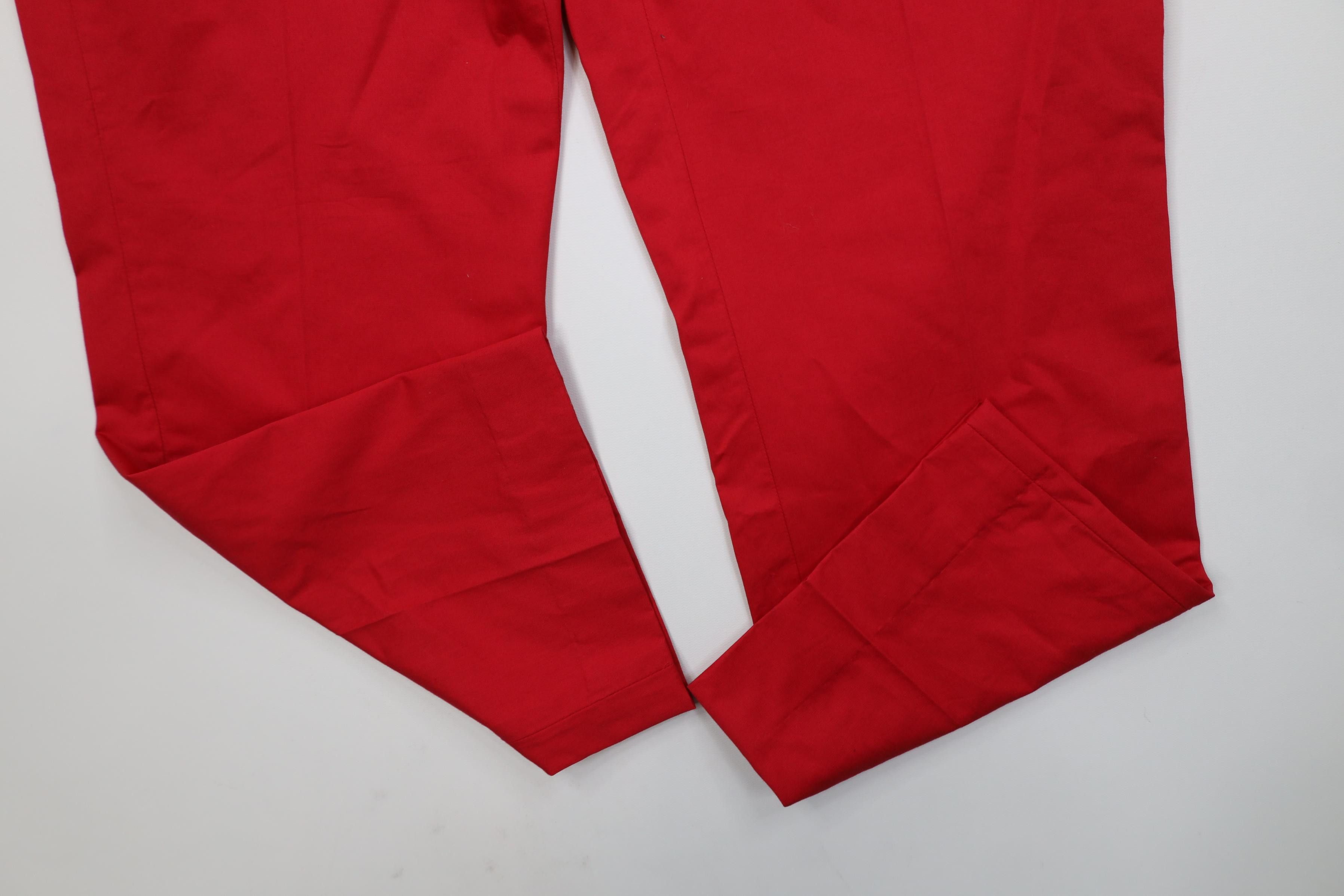 Polo Ralph Lauren Vintage 90s Ralph Lauren Straight Leg Cotton Chino Pants Red Size US 32 / EU 48 - 5 Thumbnail