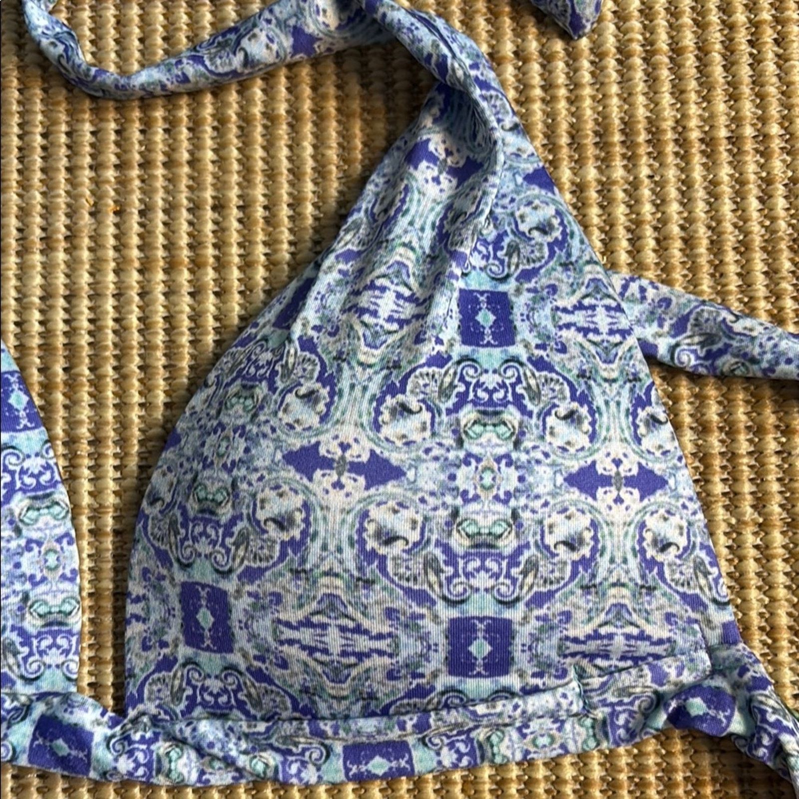 Other NWT Antica Sartoria Positano Purple Blue Patterned Bikini M Size ONE SIZE - 5 Thumbnail