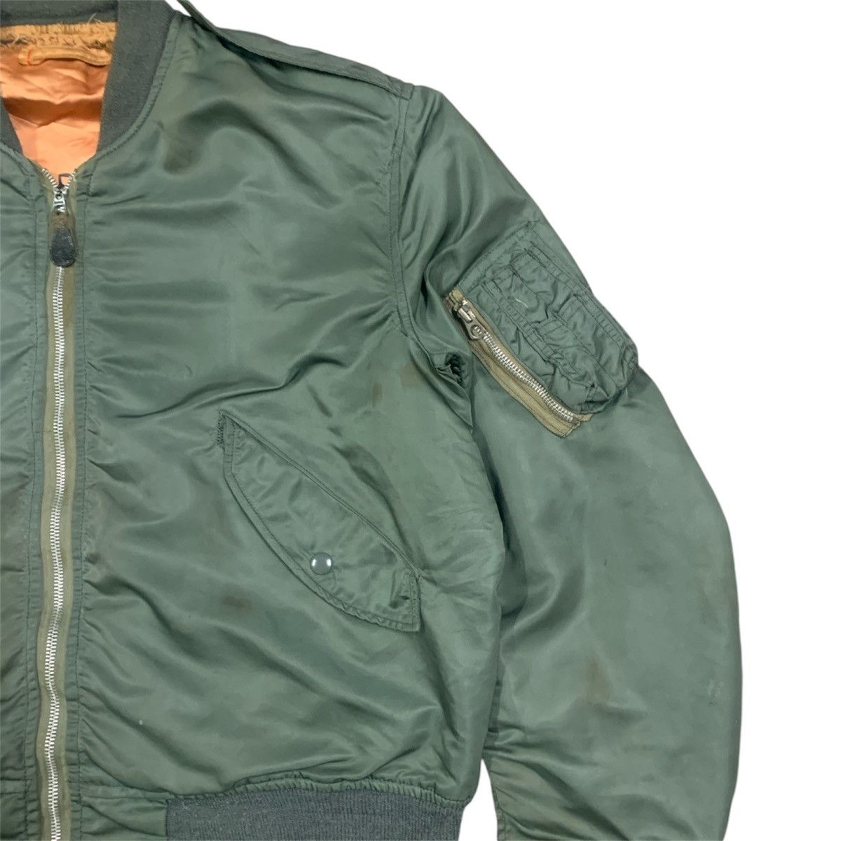 Alpha Industries Vtg 70's Alpha Industries L-2B Flyer Bomber Jacket Size US L / EU 52-54 / 3 - 5 Thumbnail