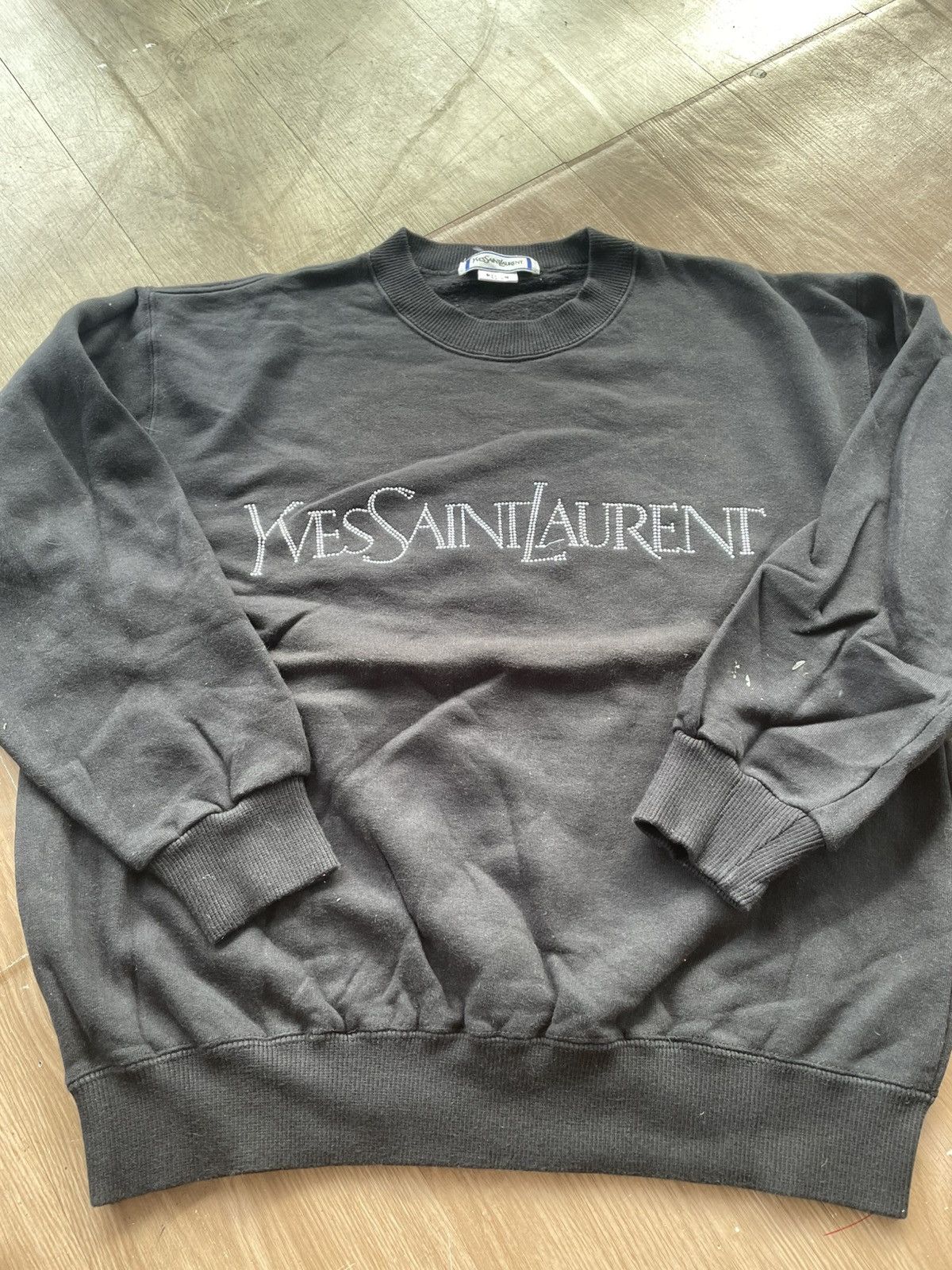 Yves Saint Laurent Yves saint lauren big logo sweatshirt Size US M / EU 48-50 / 2 - 1 Thumbnail