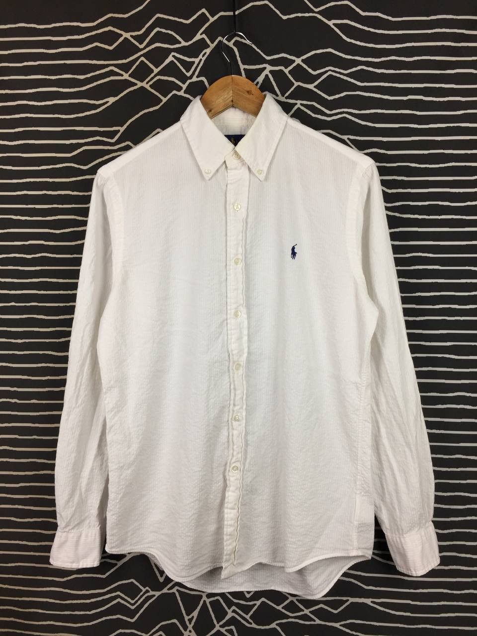 Ralph Lauren Vtg Ralph Lauren Seersucker Button-Down Casual Shirt Size US S / EU 44-46 / 1 - 1 Thumbnail
