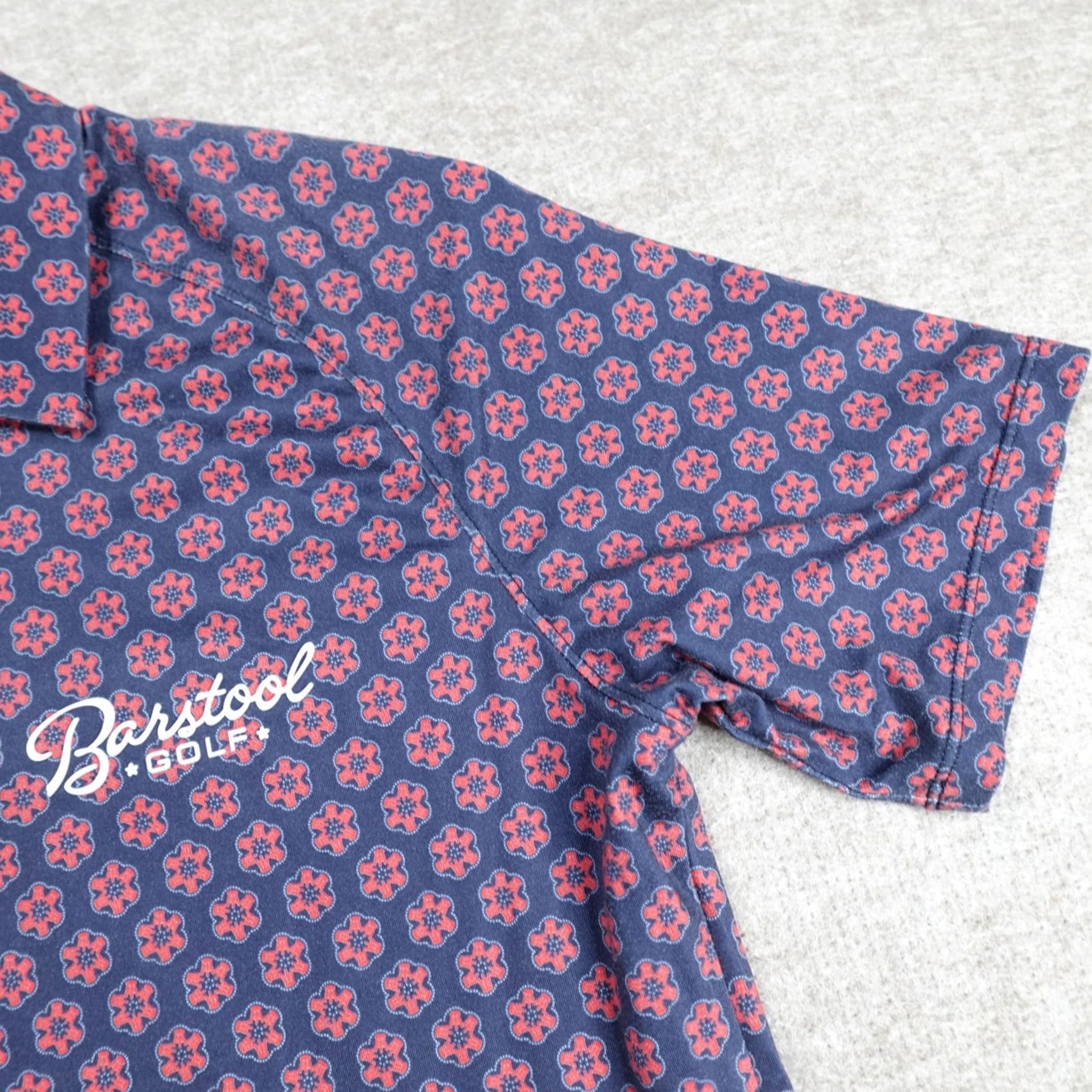 Vintage UNRL x Barstool Polo Shirt Small Blue Red Floral All Over Print Performance Shirt Men S Blue Floral Polo Sports Golf Nike Size US S / EU 44-46 / 1 - 6 Thumbnail