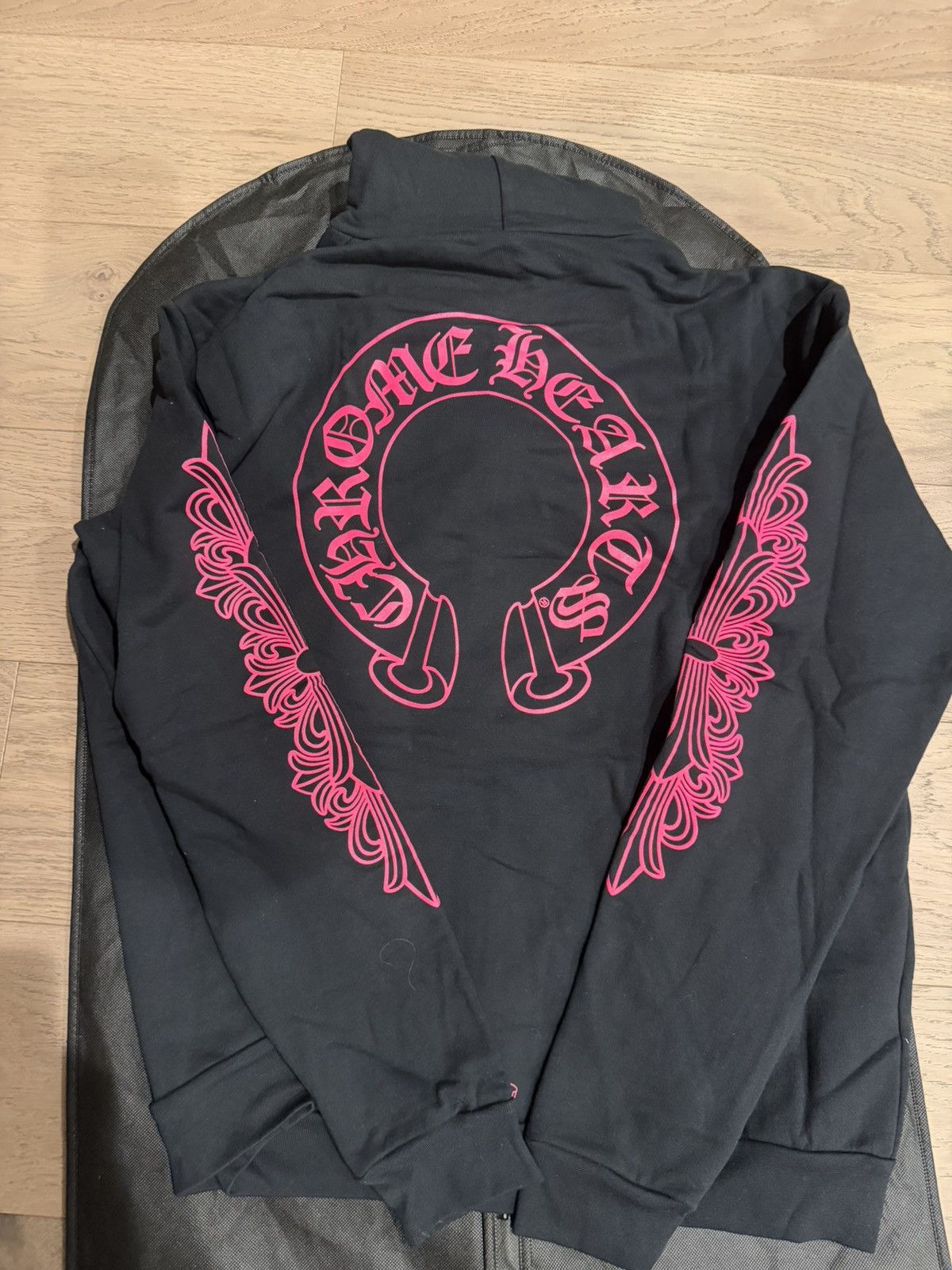 Chrome Hearts Chrome hearts blsck pink horshoe zip up Size US L / EU 52-54 / 3 - 2 Thumbnail