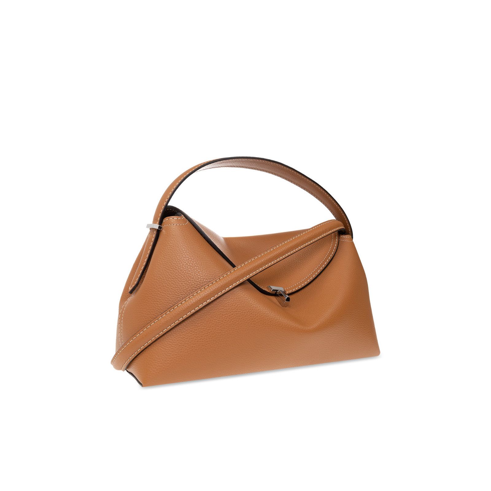 Toteme TOTEME T-lock Brown Leather Top Handle Bag New & Authentic Size ONE SIZE - 3 Thumbnail