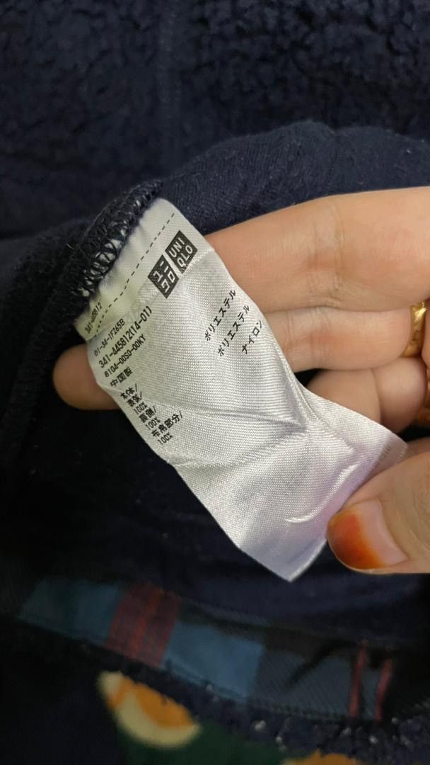 JW Anderson JW Anderson X Uniqlo Plaid Pocket Fleece Jacket Navy Blue Size US S / EU 44-46 / 1 - 5 Thumbnail