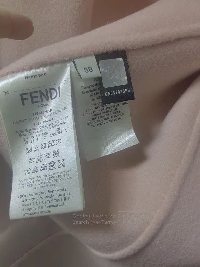 Fendi Fendi Lilac Wool Cloak Overcoat Size XS / US 0-2 / IT 36-38 - 7 Thumbnail