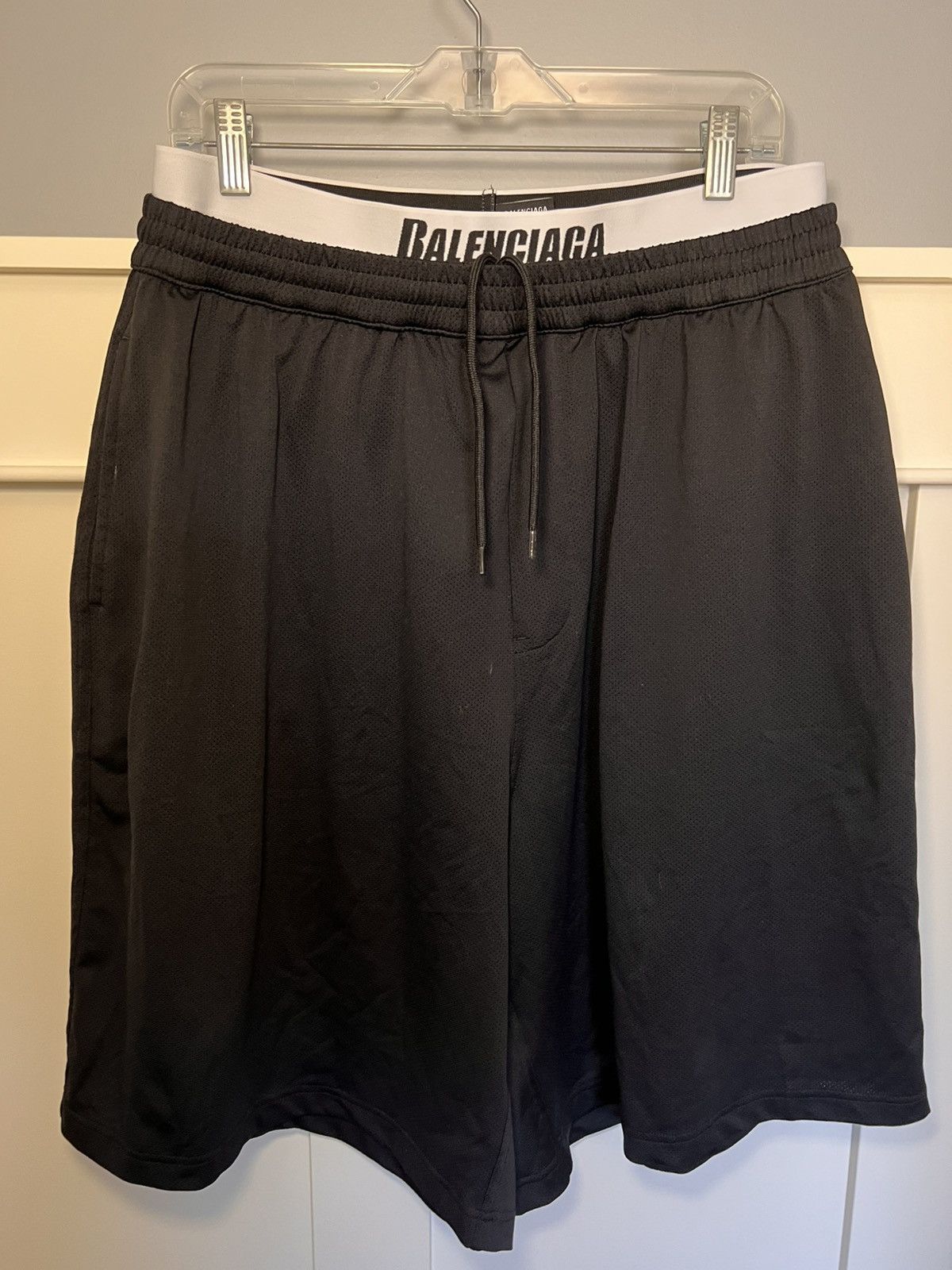 Balenciaga LAYERED UNDERWEAR SWIM SHORTS | Grailed