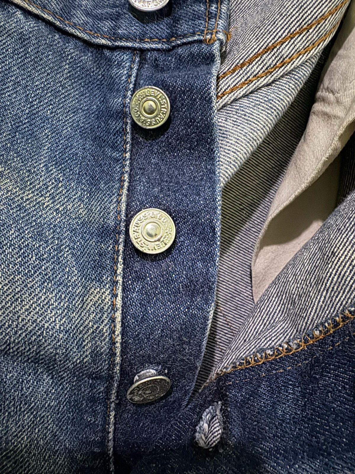 Levi's × Levi's Vintage Clothing Vintage 501 Levis Distressed Denim Pant Size US 38 / EU 54 - 17 Thumbnail