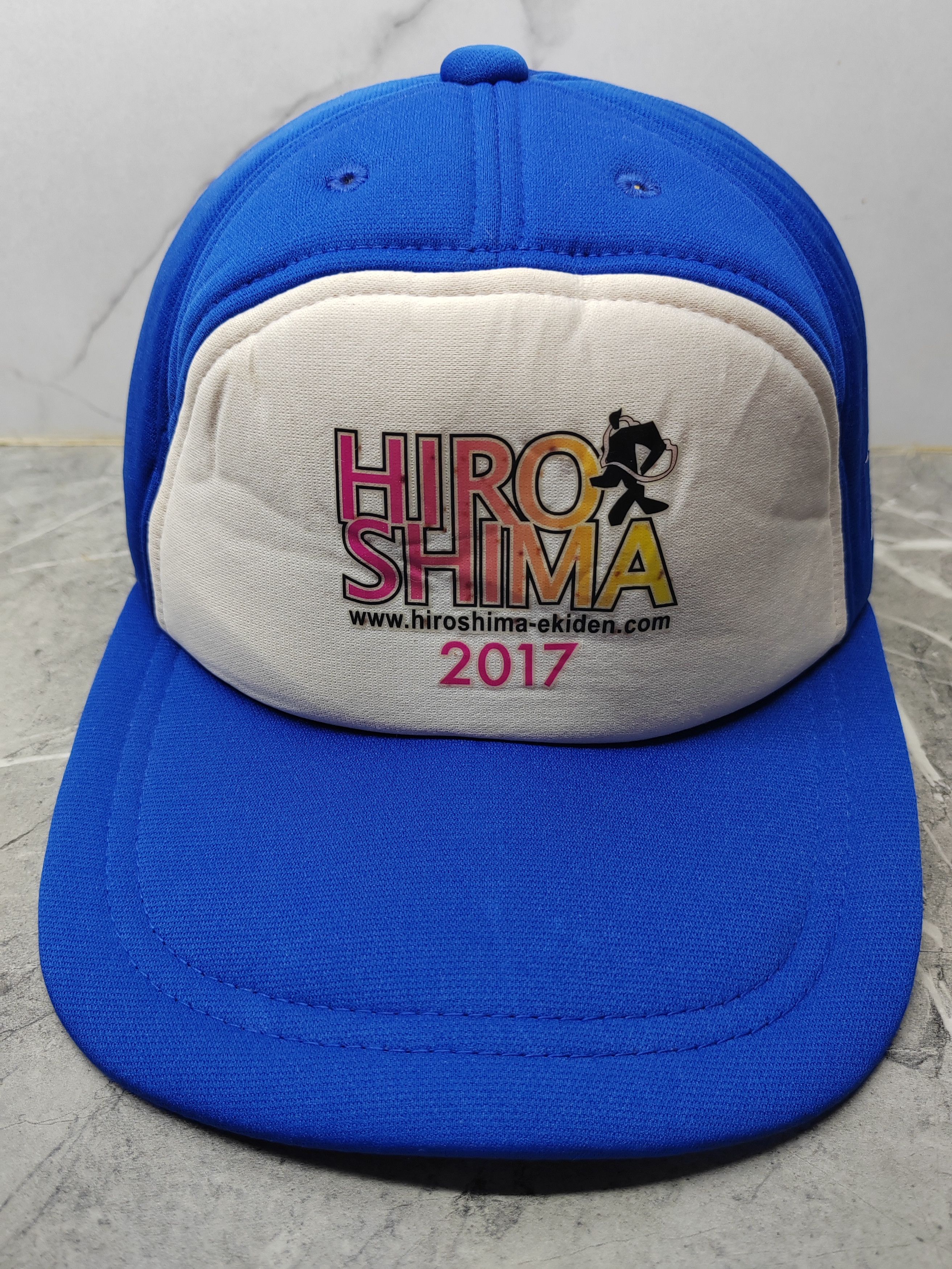 Japanese Brand Vintage Mizuno Hiroshima Marathon 2017 Cap Hat Size ONE SIZE - 2 Thumbnail