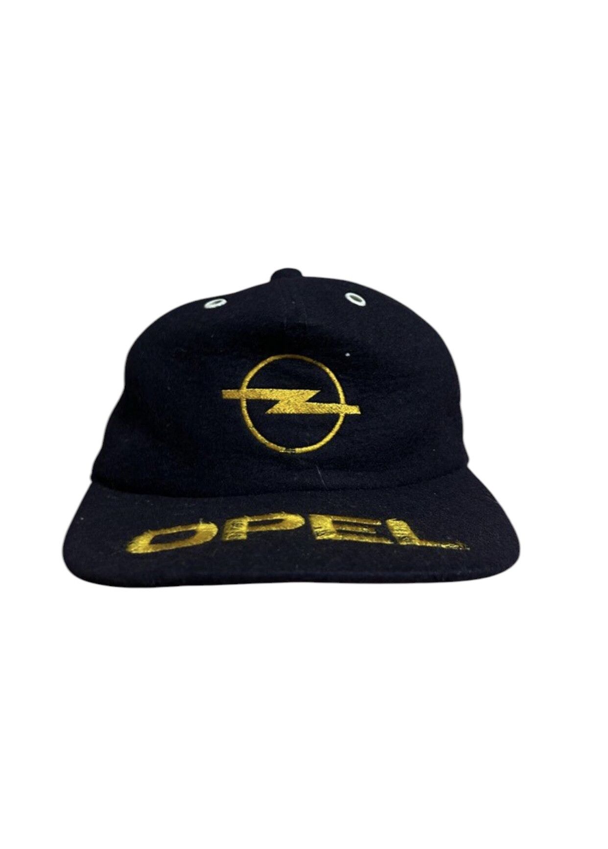 Vintage Vintage Opel Gold Embroidery Wool Cap Hat Size ONE SIZE - 1 Thumbnail