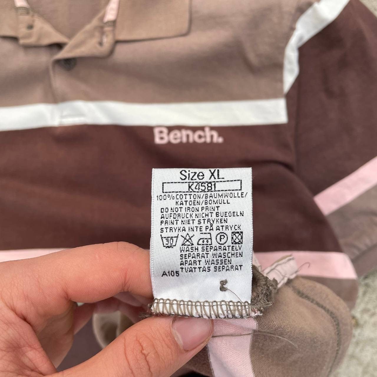 Bench Vintage Trend Striped Polo Bench Size L Grunge Avantgarde Size US L / EU 52-54 / 3 - 7 Thumbnail