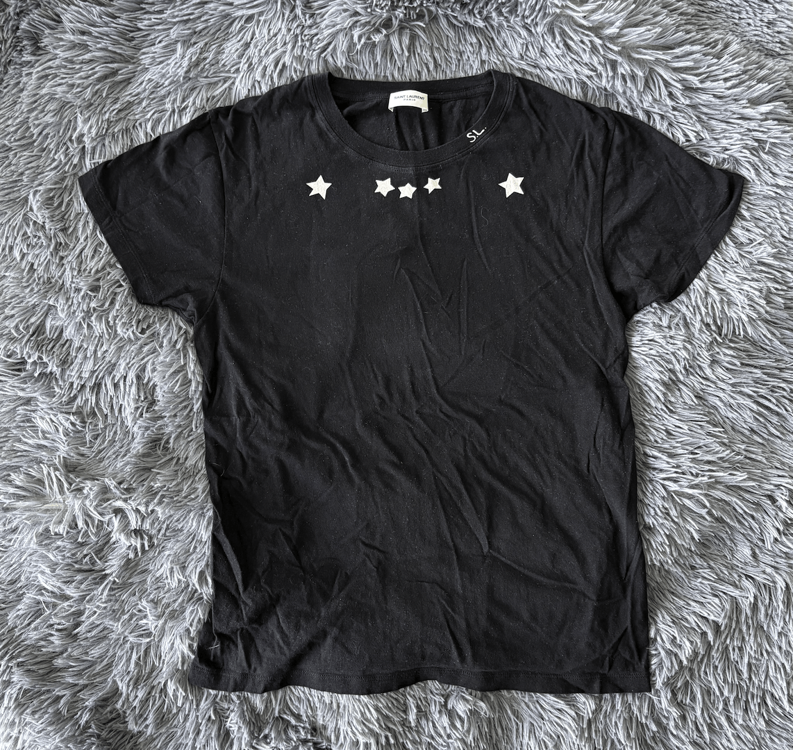 Saint Laurent Paris Saint Laurent Paris SS 16 Stars Tee Shirt Size US XS / EU 42 / 0 - 1 Thumbnail