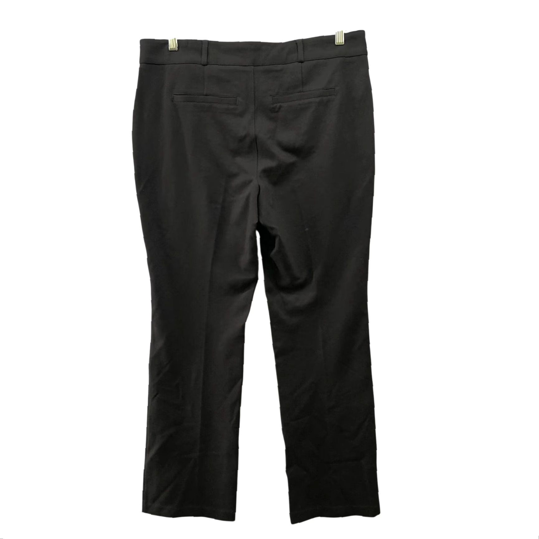 NYDJ NYDJ Sculp Her Marilyn Straight Pants Womens 14P Black Ponte Knit Trouser Size 36" / US 14 / IT 50 - 2 Thumbnail