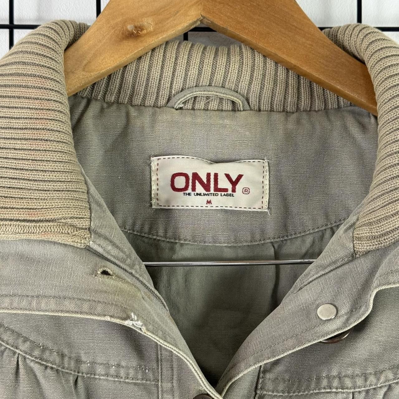 Vintage Jeans Jacket Goth Patchwork Lace Beige Opium Affilaction Size M / US 6-8 / IT 42-44 - 5 Thumbnail