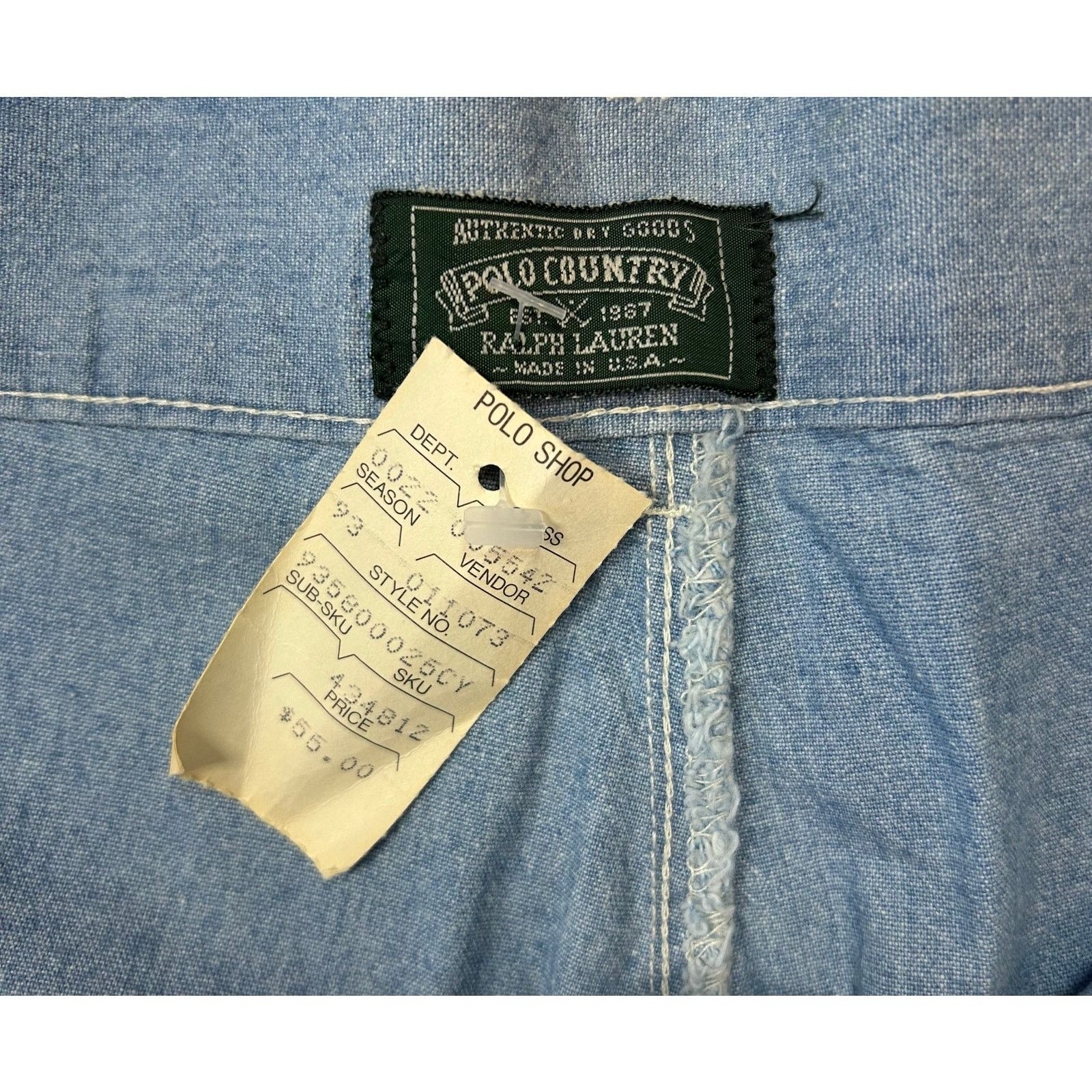Polo Ralph Lauren Vintage 90’s Polo Country RL Durham shorts blue NWT sz 40 Size US 40 / EU 56 - 5 Thumbnail