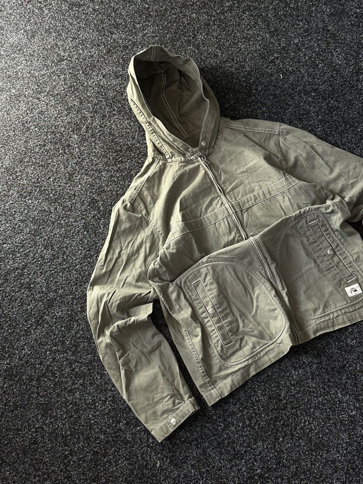Quiksilver × Vintage 90s VINTAGE RARE QUICKSILVER WOMEN JACKET AVANT GARDE DENIM Size XL / US 12-14 / IT 48-50 - 2 Thumbnail