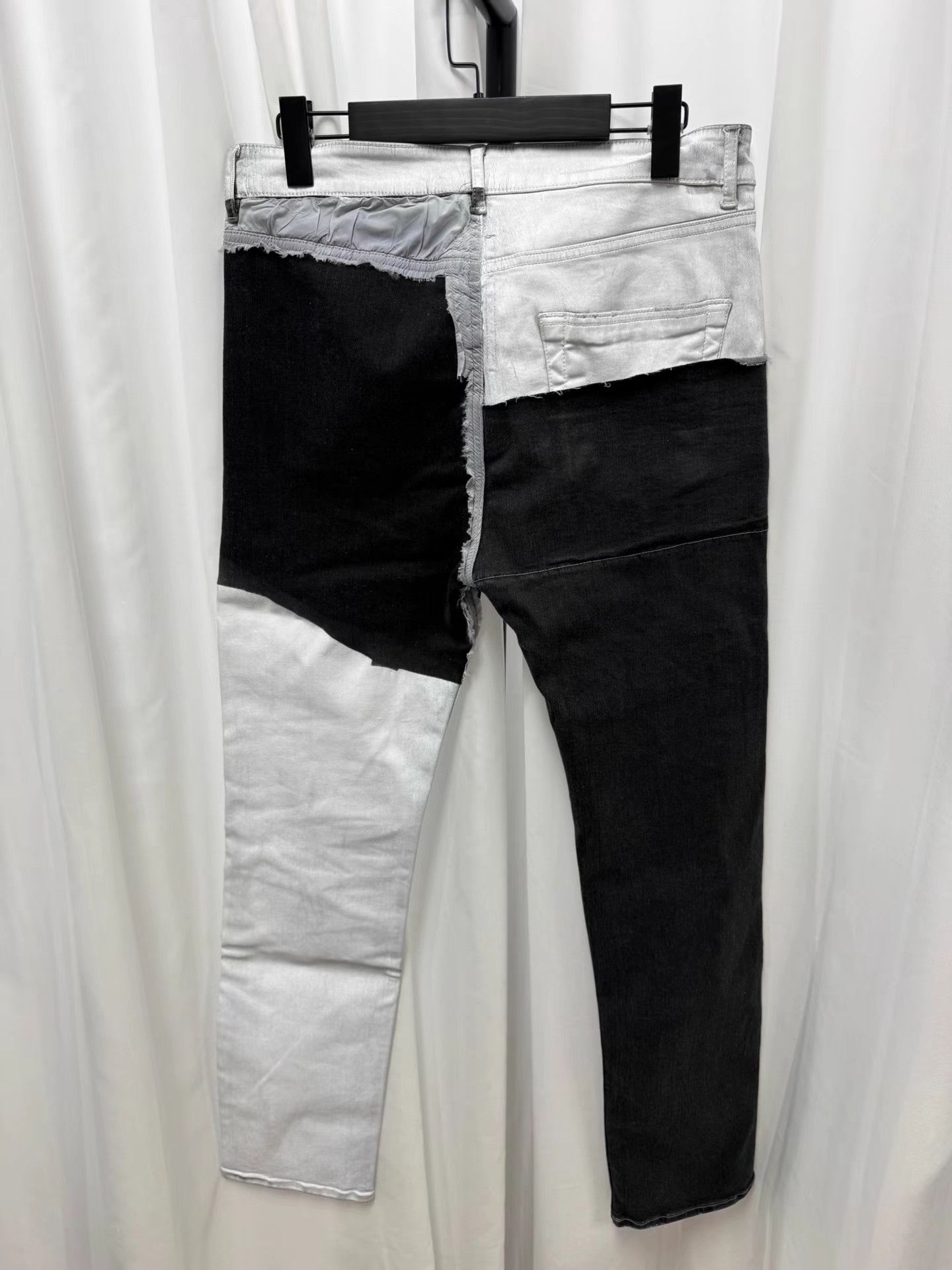 Rick Owens Rick Owens Patchwork Waxed Jeans K20 Size US 32 / EU 48 - 5 Thumbnail