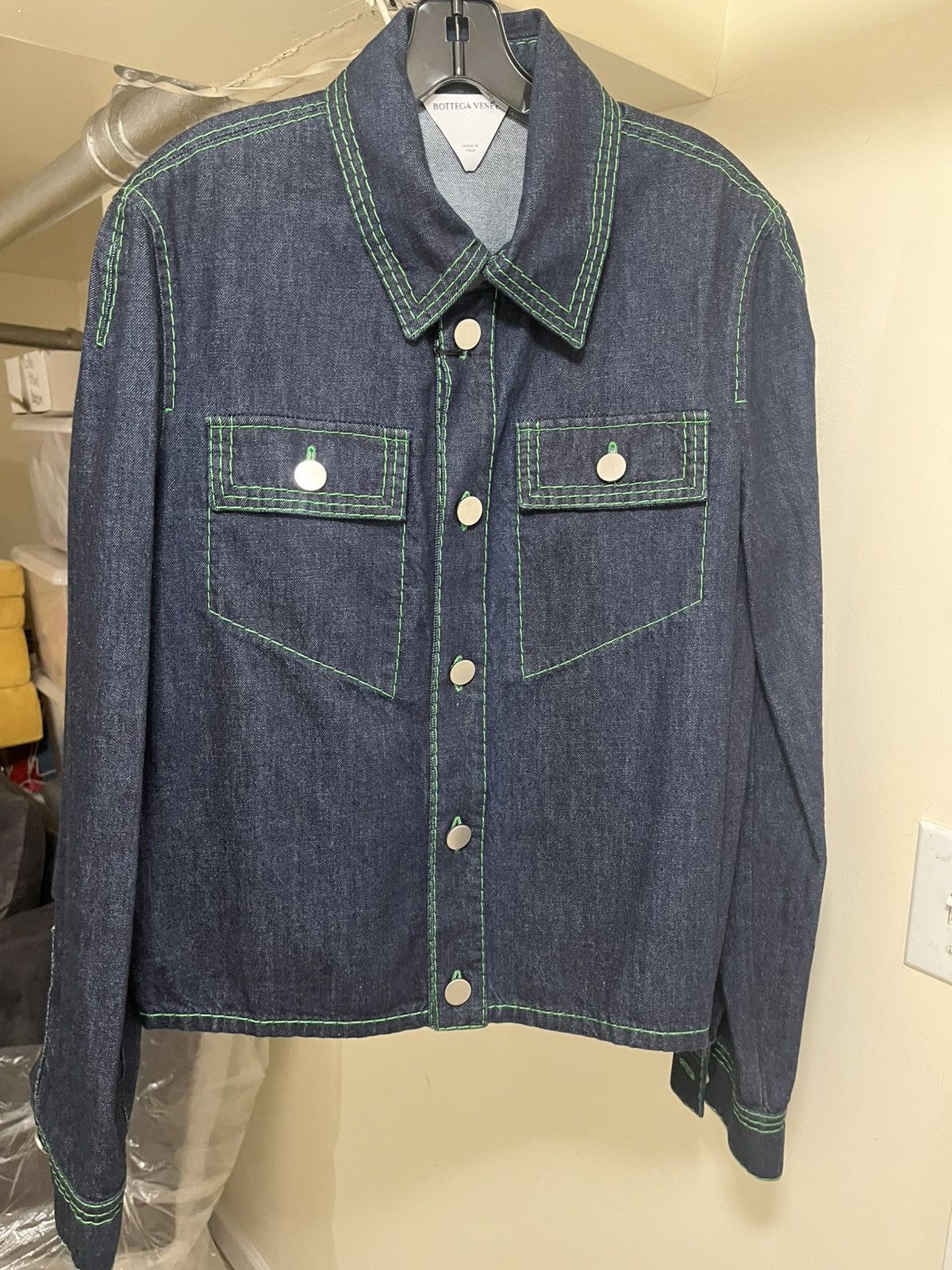 Bottega Veneta Bottega Veneta Denim Trucker Jacket Sz 50 Size US M / EU 48-50 / 2 - 6 Thumbnail