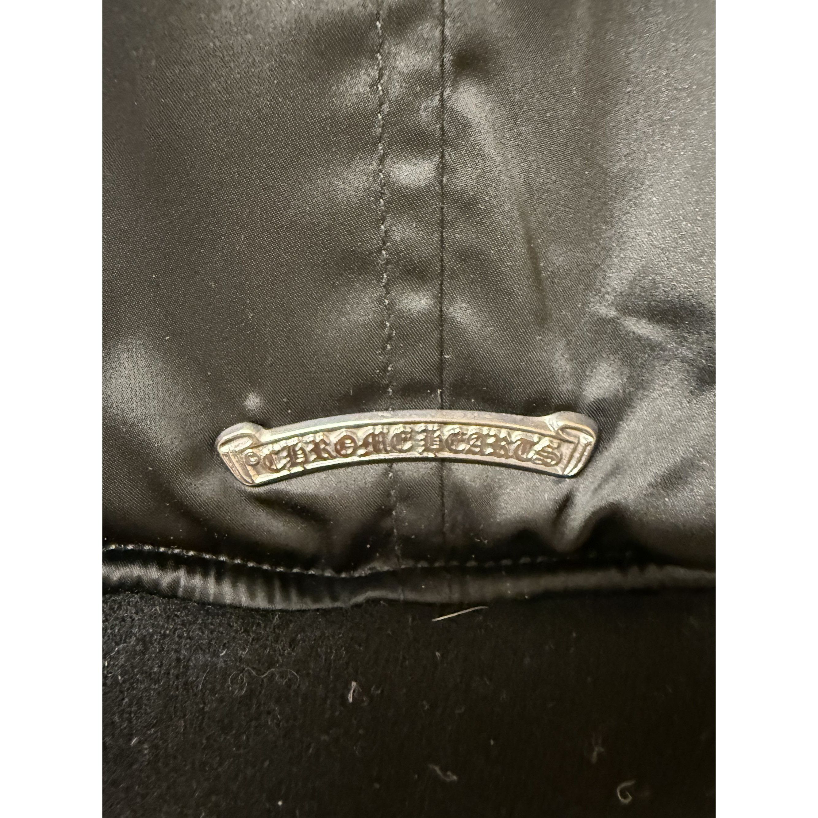 Chrome Hearts Chrome Hearts Black Bomber Jacket With Shearling Lining & Cr Size M / US 6-8 / IT 42-44 - 13 Thumbnail