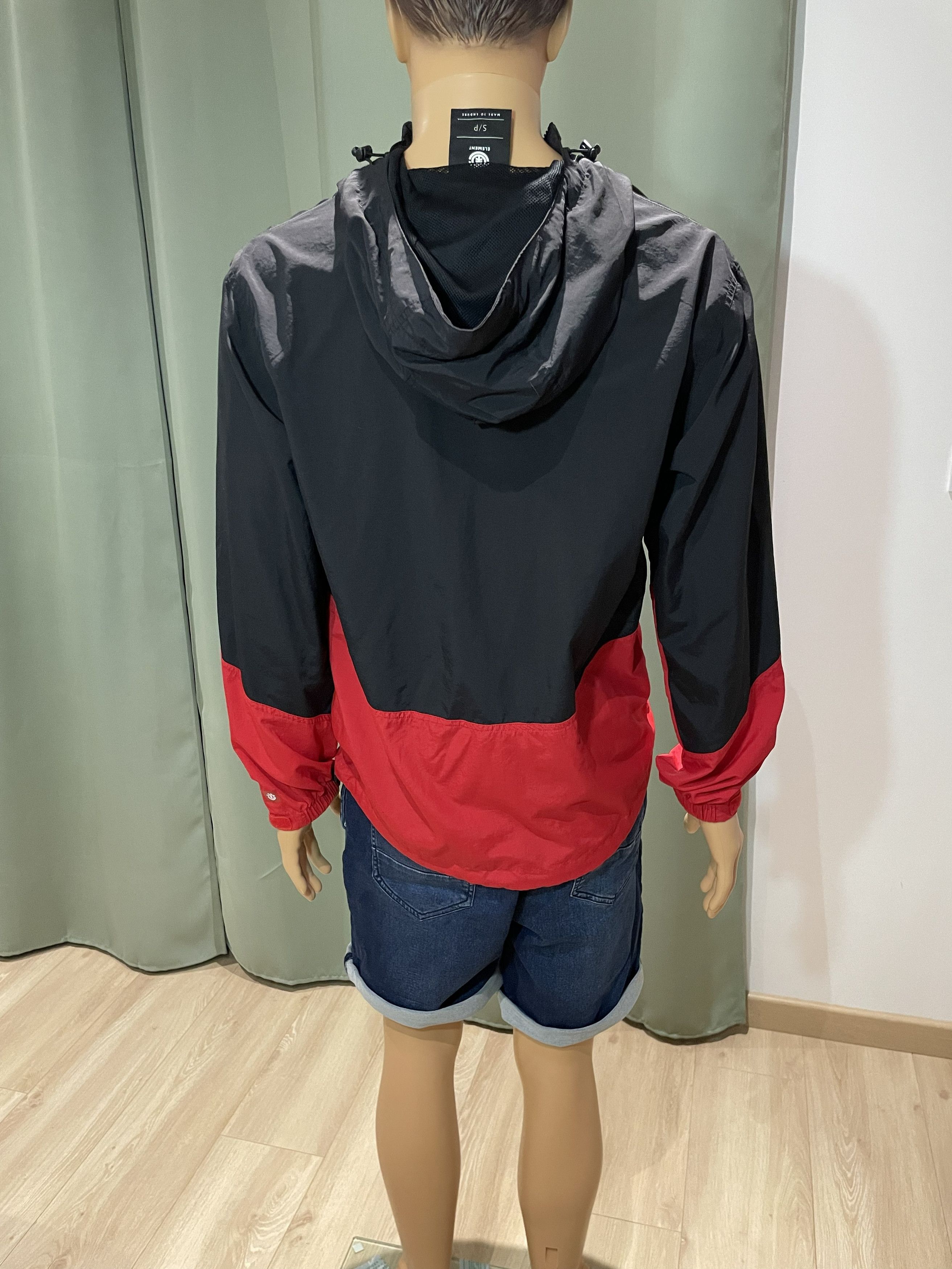 Element ELEMENT Colorblock Windbreaker Anorak - Black/Red - Small Size US S / EU 44-46 / 1 - 6 Thumbnail