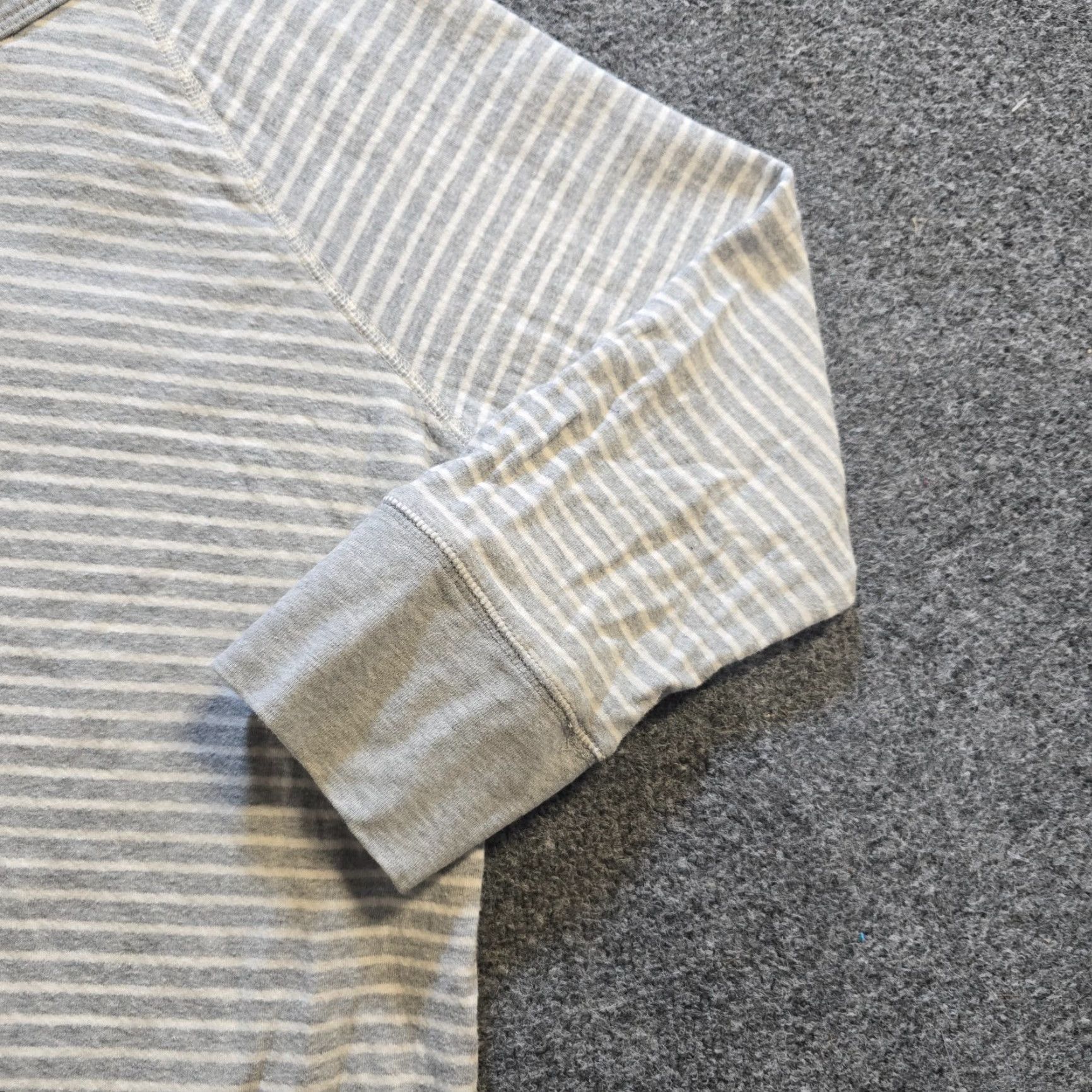 James Perse James Perse Top Womens XL Gray Striped Crew Neck Lounge Casual Comfort Shirt Size XL / US 12-14 / IT 48-50 - 5 Thumbnail