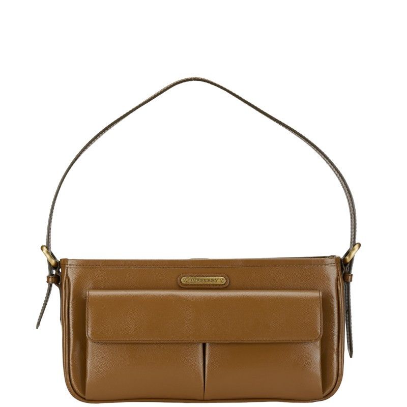 Burberry Burberry Burberry Leather Nova Check One Shoulder Bag Leather Shoulder Bag in Very Good Condition Size ONE SIZE - 1 Thumbnail