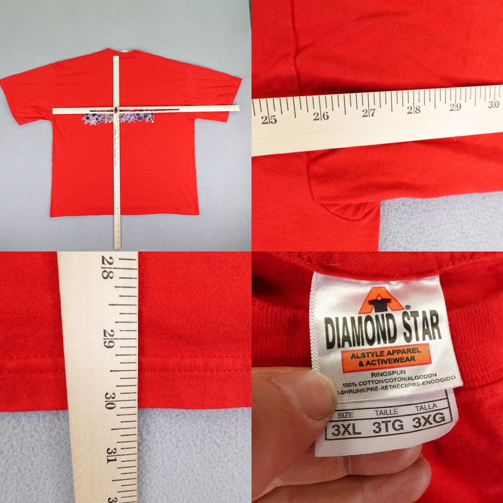 ALOHAS VINTAGE Maui Mens 3XL Red Hawaiian Floral Aloha Flowers Tropical Beach Y2K Size US XXL / EU 58 / 5 - 8 Thumbnail