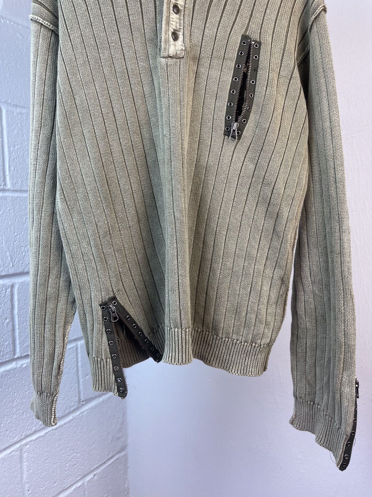If Six Was Nine Japanese brand Zip Patch Knit . Size US L / EU 52-54 / 3 - 6 Thumbnail