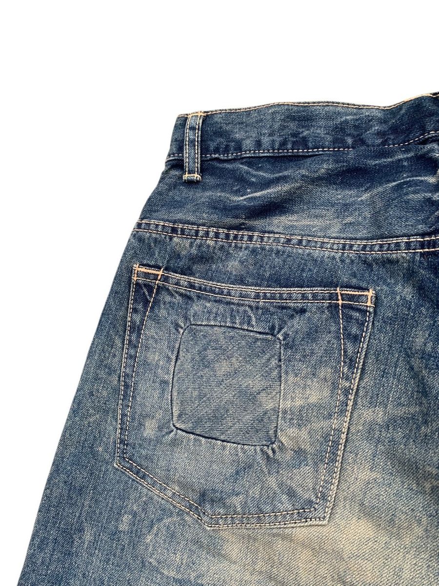 Tornado Mart RARE💥SCANNER FUNDAMENTAL SELVEDGE CLAWMARK DISTRESSED DENIM Size US 32 / EU 48 - 15 Thumbnail