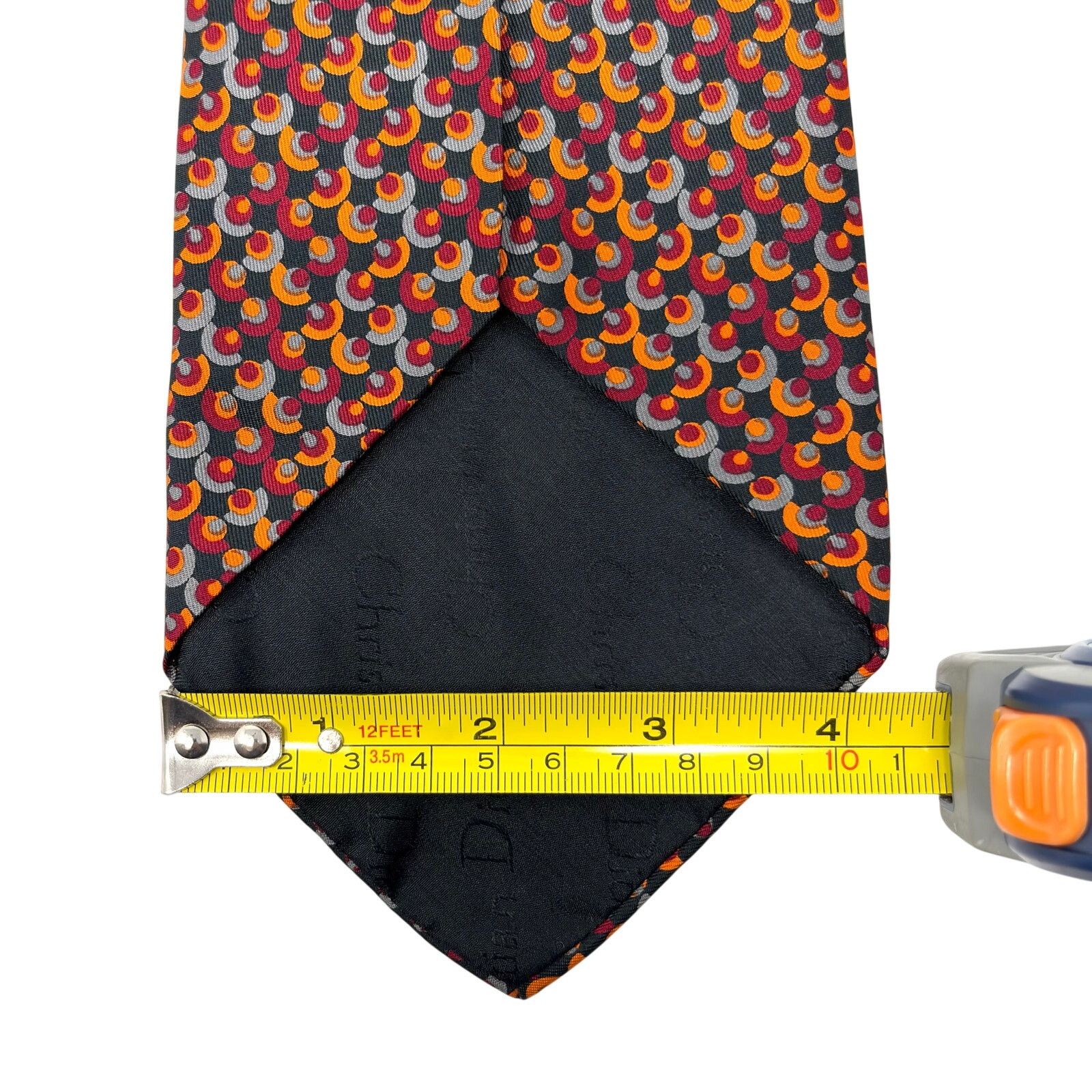 Christian Dior Monsieur Christian Dior Abstract Pattern Tie Size ONE SIZE - 6 Thumbnail