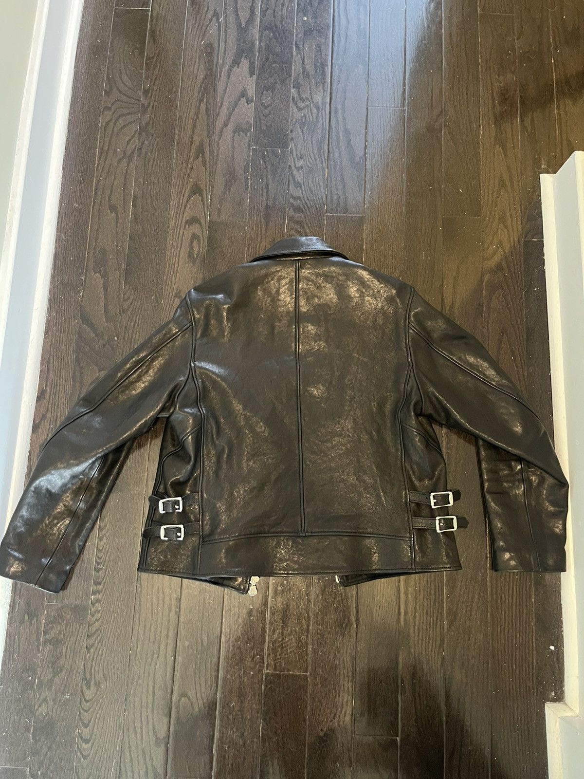 Our Legacy Our Legacy - Demon appliquéd leather jacket - black Size US M / EU 48-50 / 2 - 4 Thumbnail