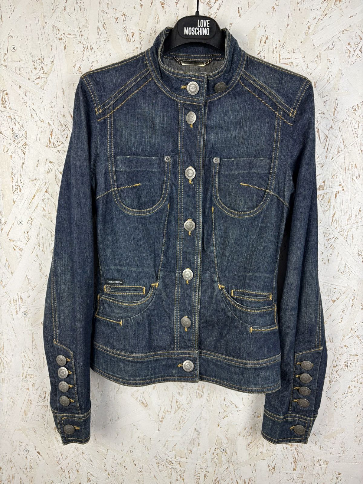 Dolce & Gabbana Dolce & Gabbana Blue Washed Denim Button Up Jeans Jacket Size XS / US 0-2 / IT 36-38 - 1 Thumbnail