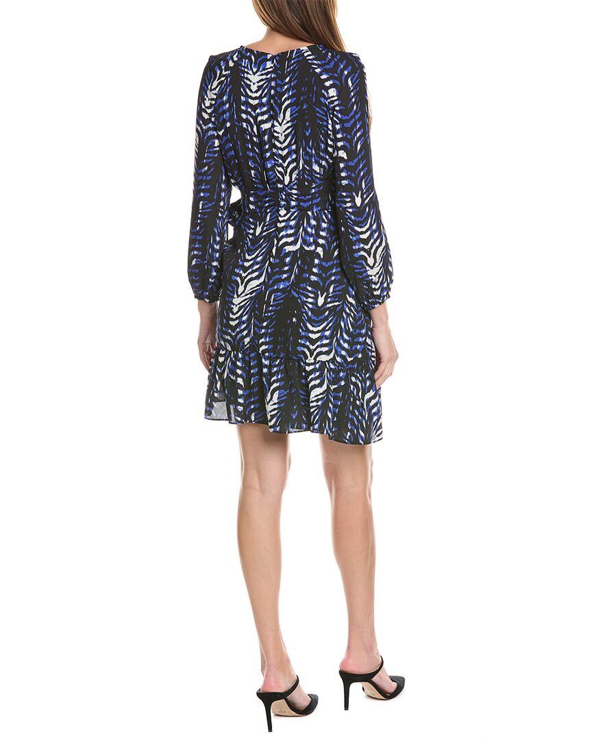NWT Donna Morgan Blue & Black Tie Waist Mini Dress - ilac.rochib.com