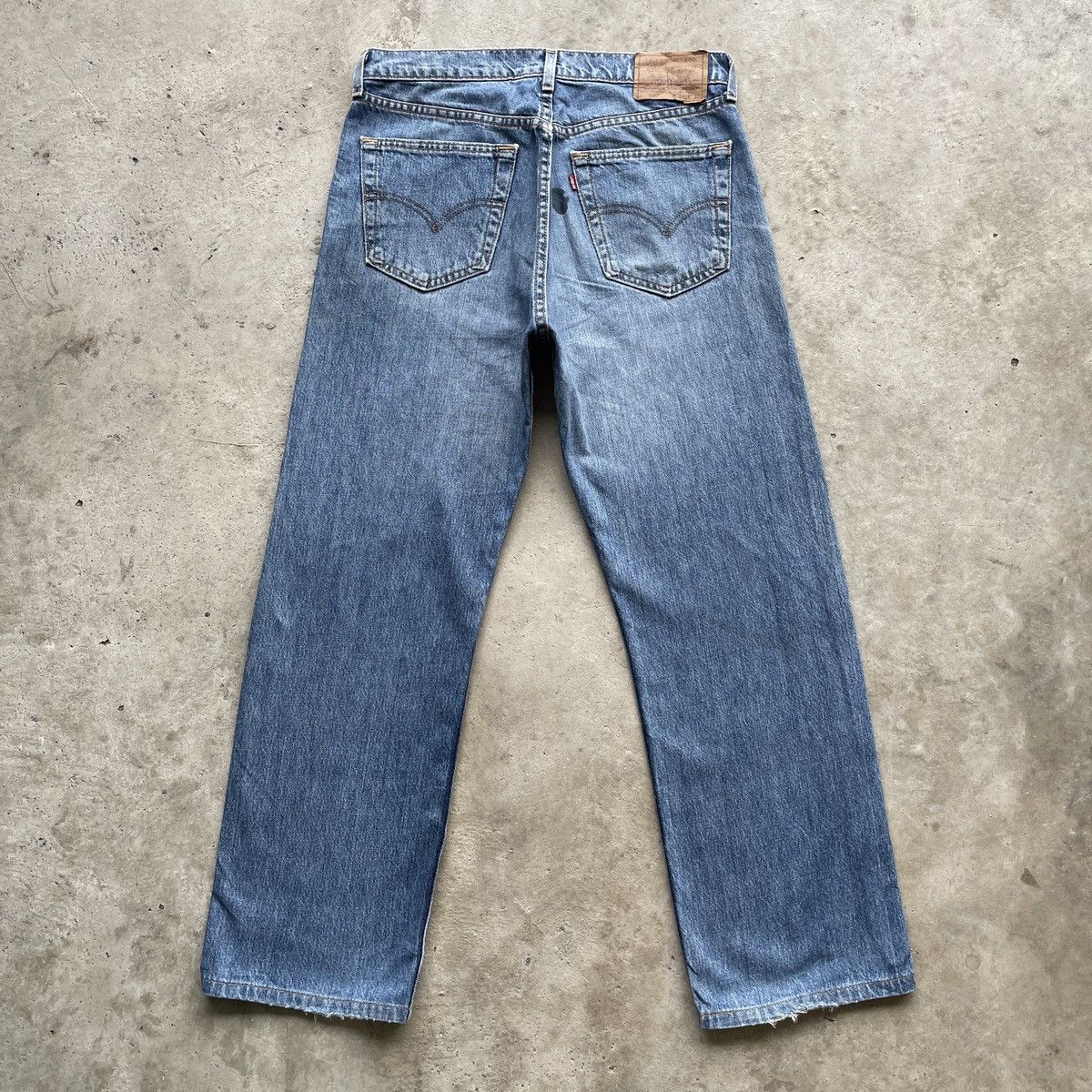 Jean × Levi's Vintage Clothing × Vintage Vintage Levi’s 519 Distressed Jeans Denim Pants Faded W32x29 Size US 32 / EU 48 - 15 Thumbnail