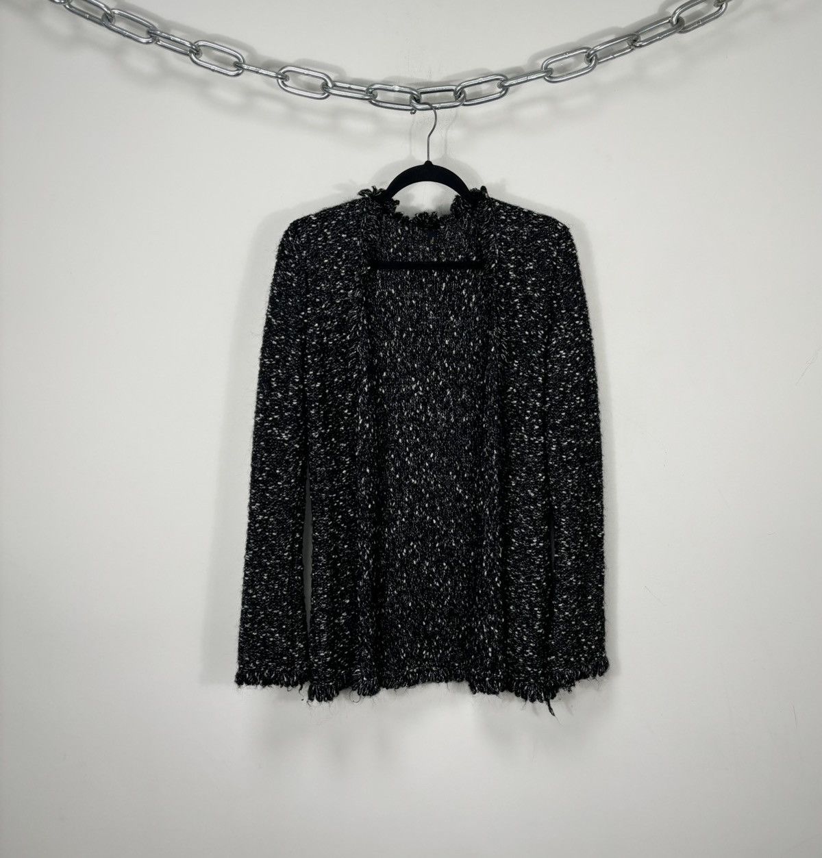Escada Escada Abstract 1-Button Luxury Wool Mohair Cardigan Sweater Size S / US 4 / IT 40 - 2 Thumbnail