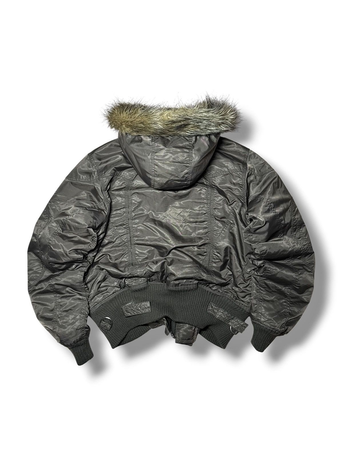 Alyx Vintage Y2k Archive Bomber Jacket Faux Fur Hood Alyx Style Size US M / EU 48-50 / 2 - 6 Thumbnail