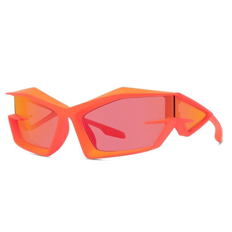 Givenchy Givenchy Giv Cut Shield Sunglasses Orange Unisex Size ONE SIZE - 1 Thumbnail