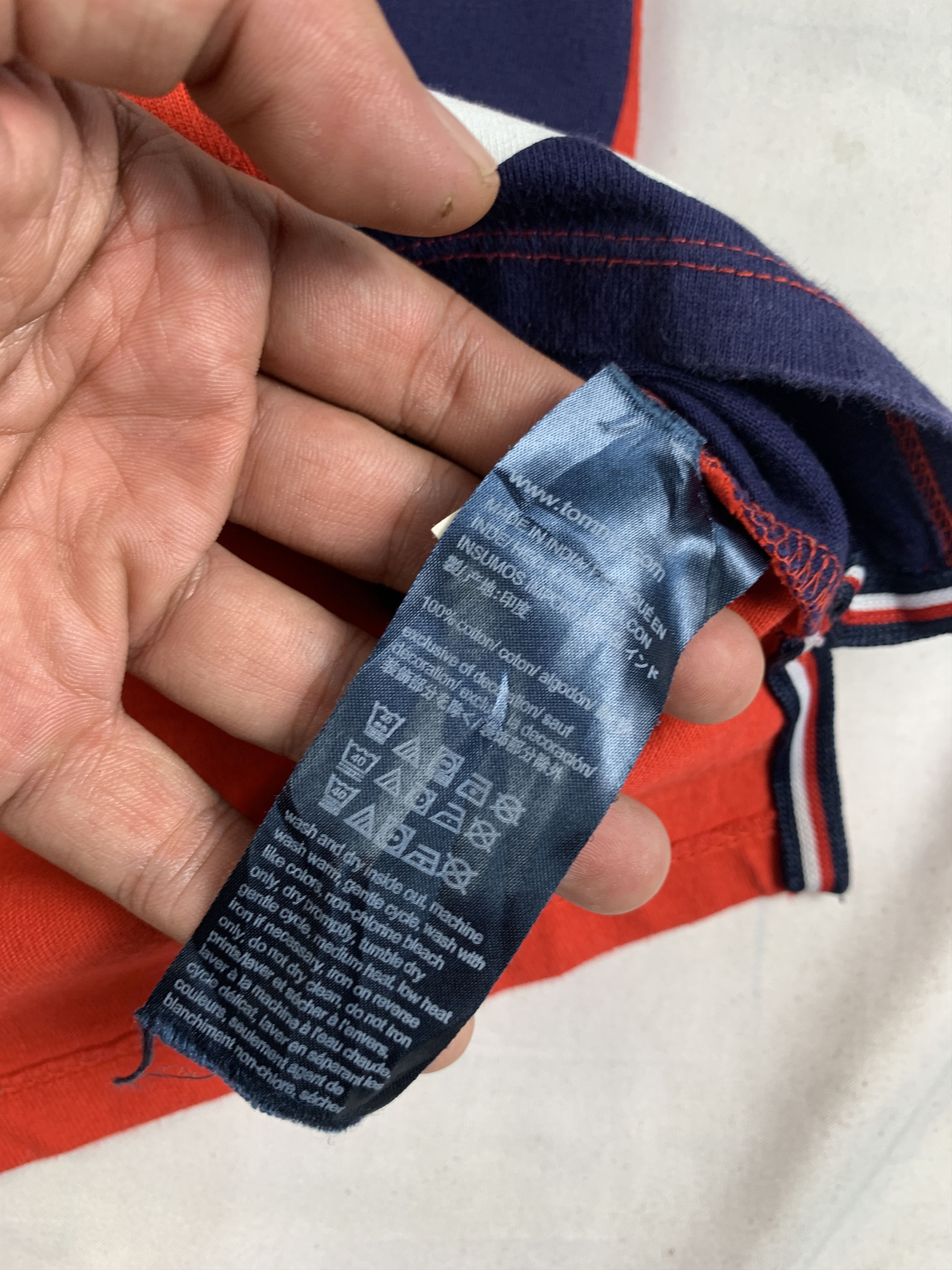 Tommy Hilfiger Tommy Hilfiger Red Patchwork Spell out Baby Polo (XS) Size XS / US 0-2 / IT 36-38 - 9 Thumbnail